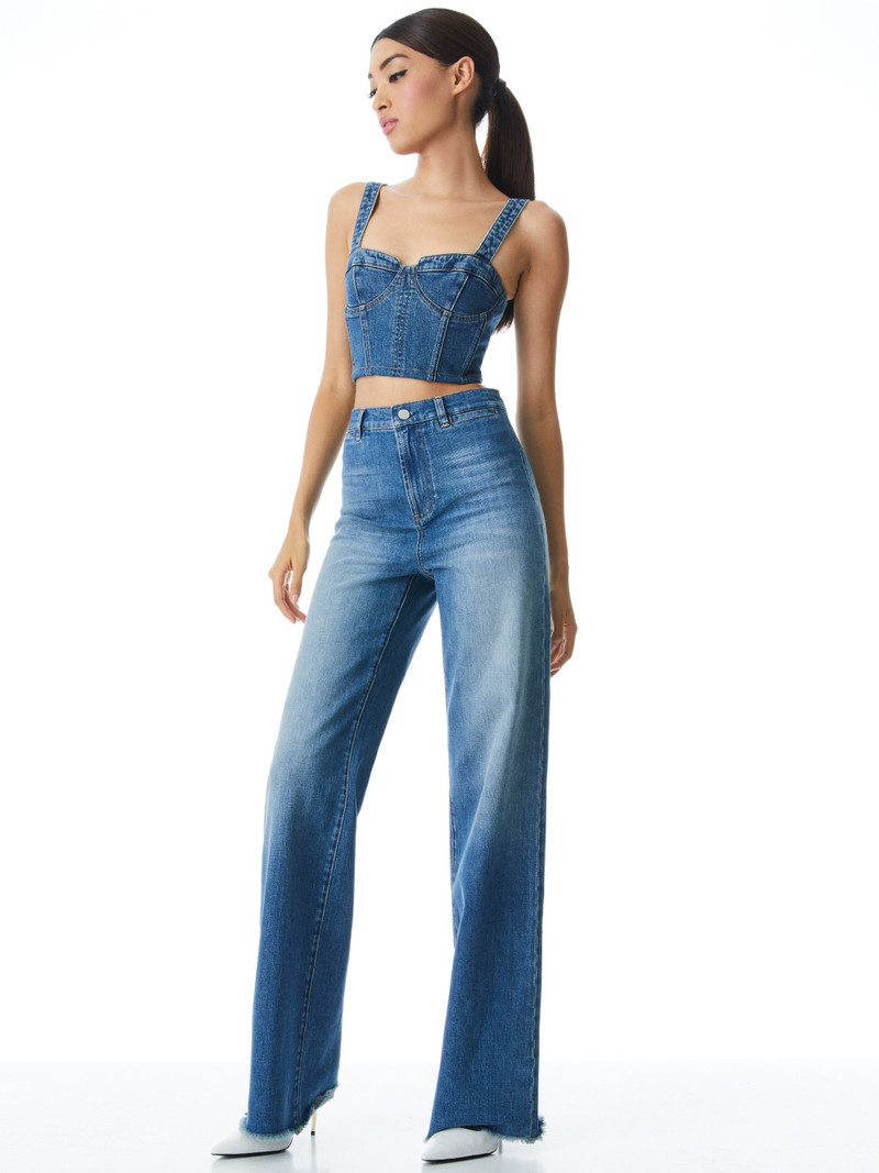 Alice + Olivia GORGEOUS COIN POCKET JEAN outlook