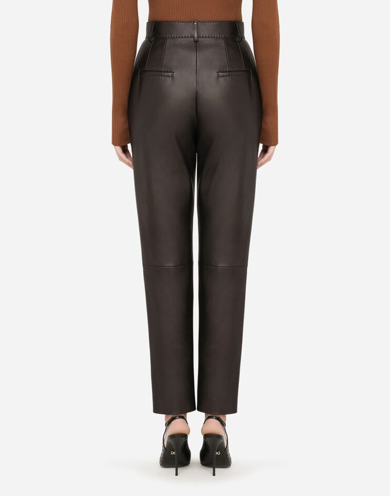 Dolce & Gabbana Darted plongé lambskin pants outlook