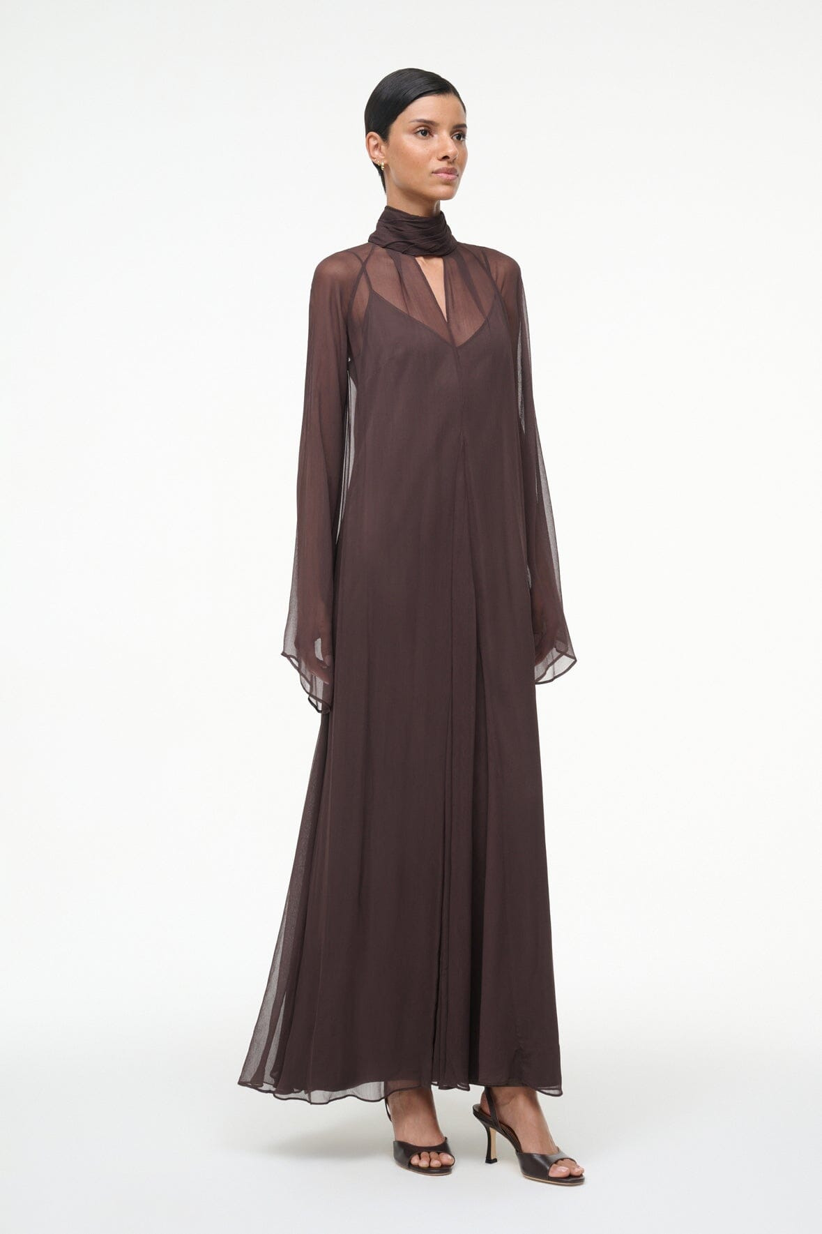 STAUD ESTHER MAXI DRESS EARTH - 9
