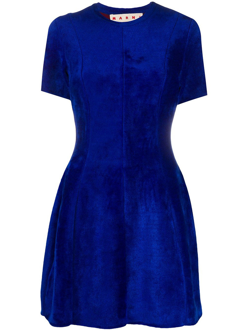 cinched waist knitted dress 1