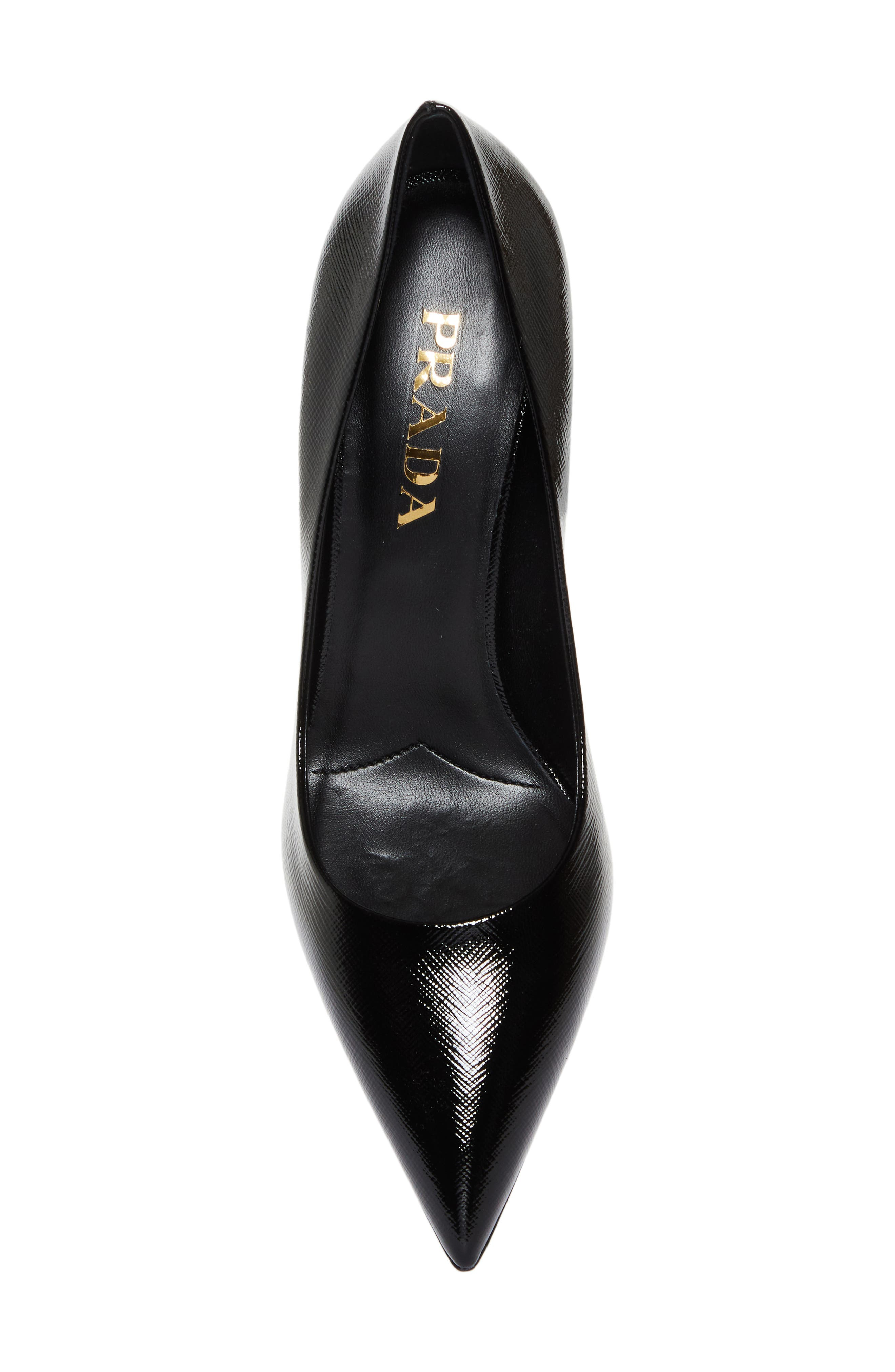Prada Saffiano Leather Pump in Nero at Nordstrom - 5