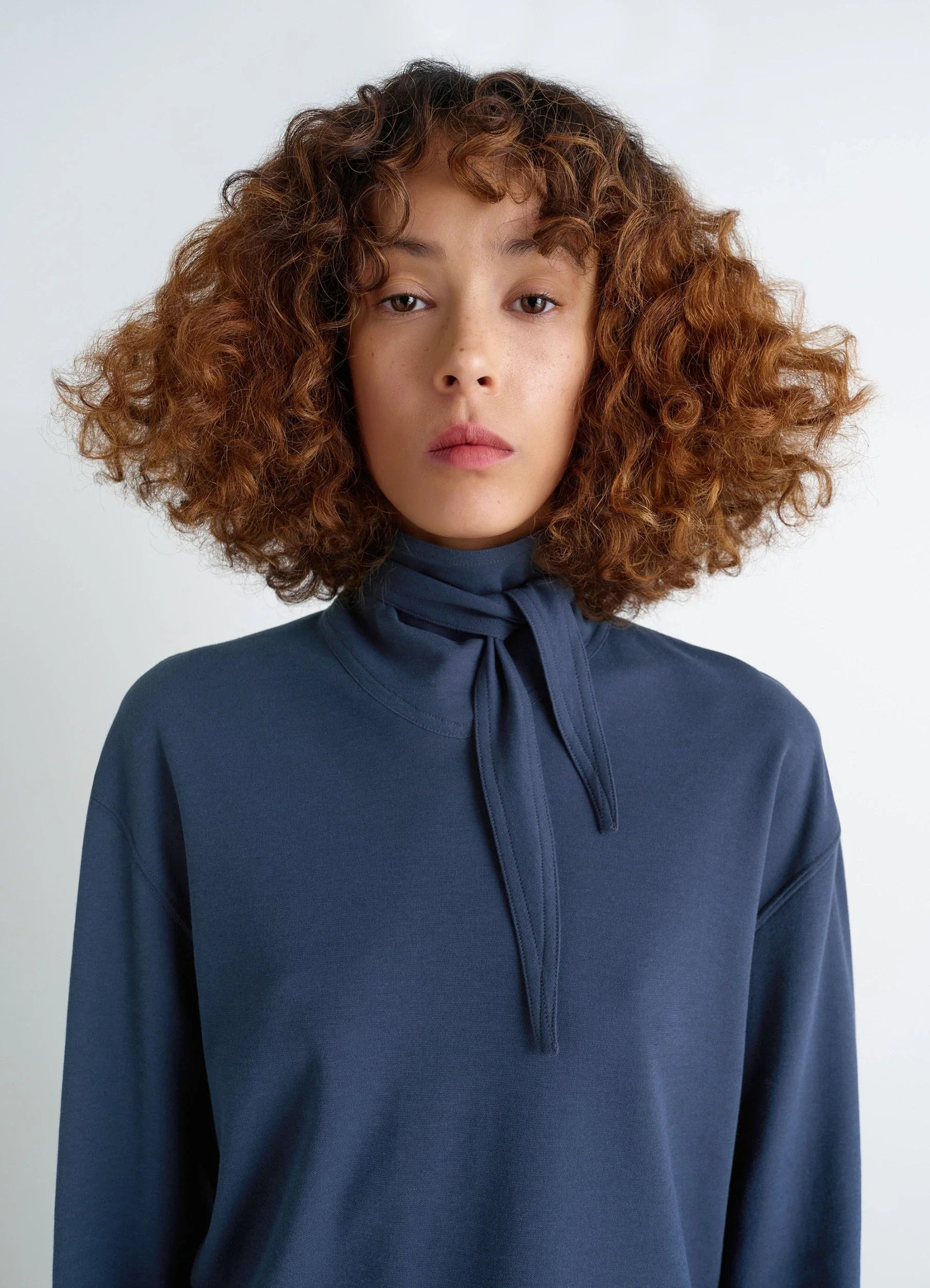 LONG SLEEVE FOULARD TOP - 4