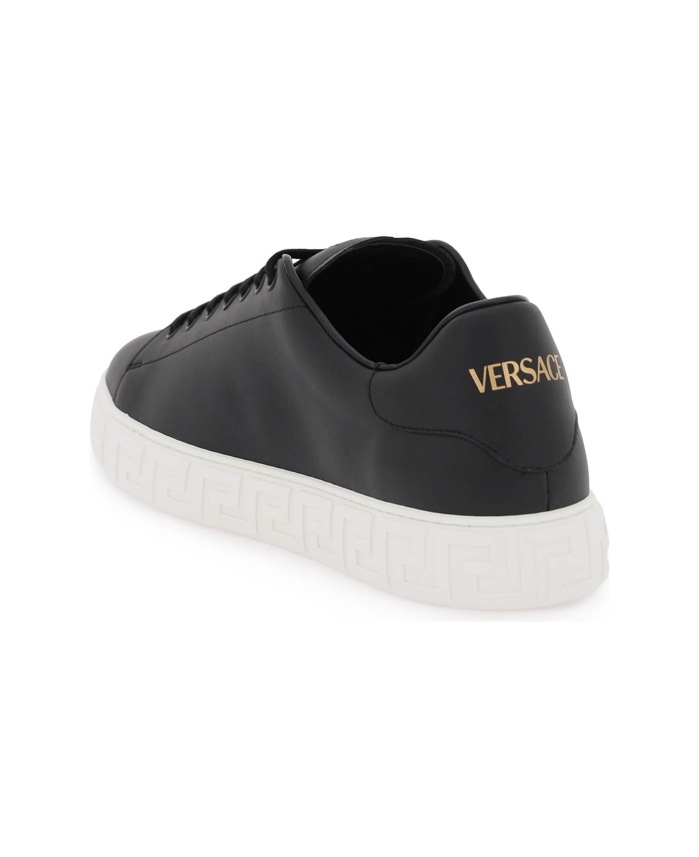 Black Leather Sneakers - 3