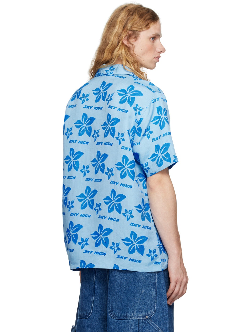 Blue Hand Block Print Shirt - 3