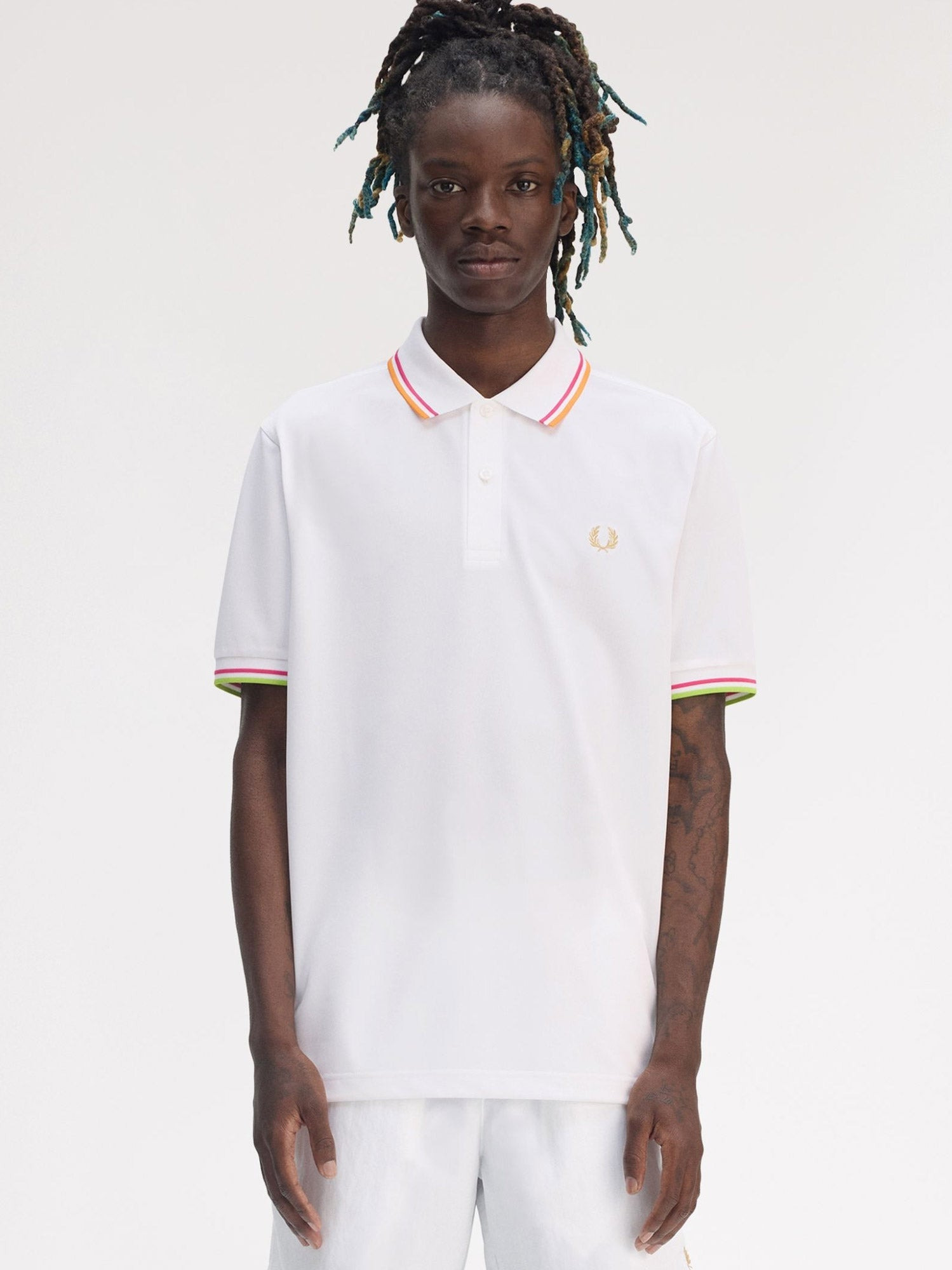 Fred Perry On Court Twin Tipped Recycled Polyester Polo Shirt - 2