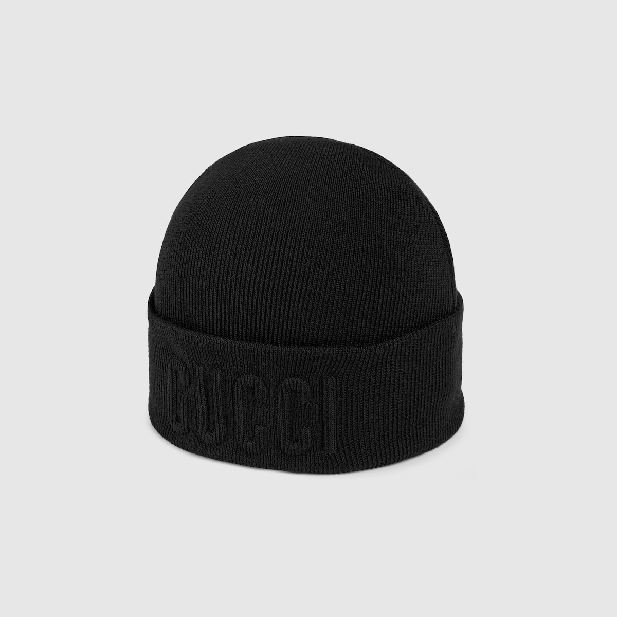 Wool hat with Gucci embroidery - 1