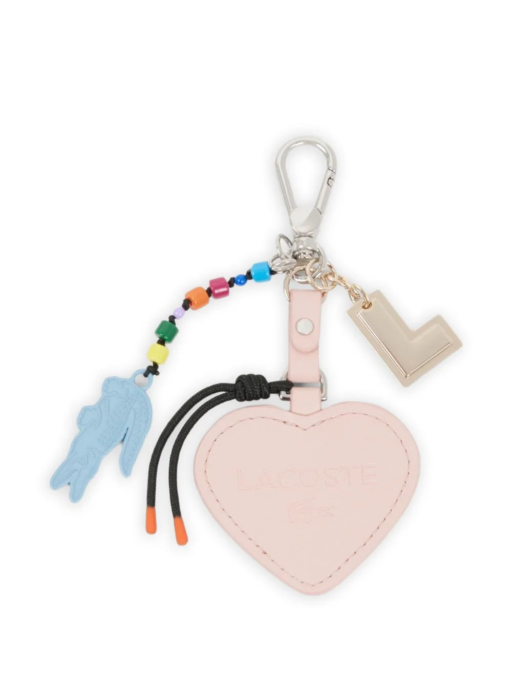 heart-shaped beaded keyring - 1