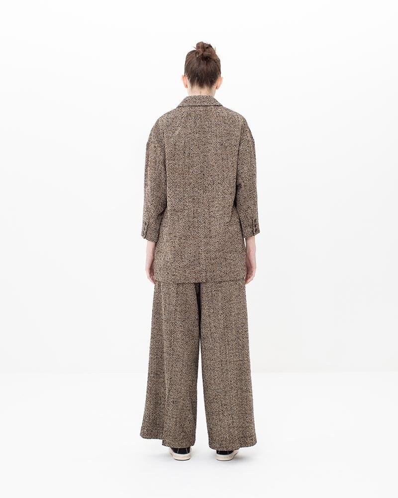 HAMMONS JKT (SILK) W BROWN - 6