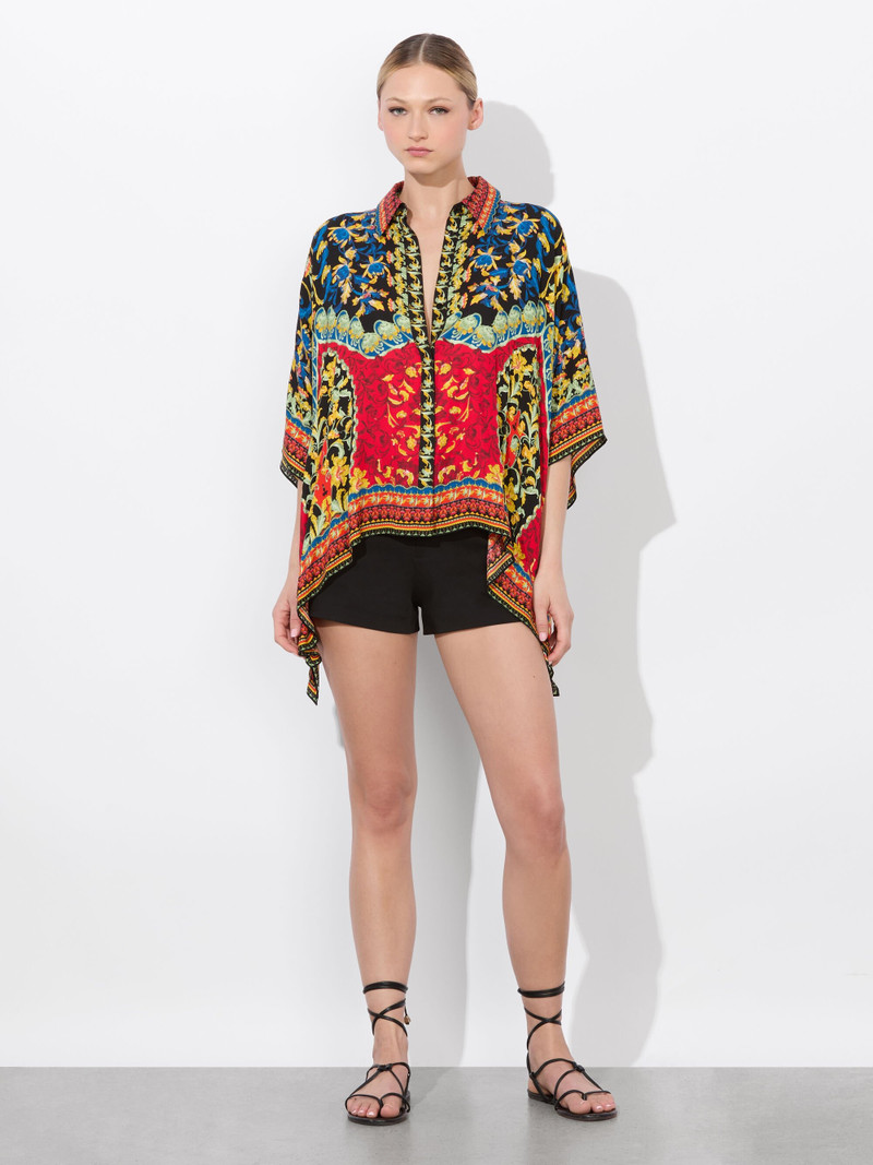 Alice + Olivia DEANNE BUTTON DOWN BLOUSE outlook