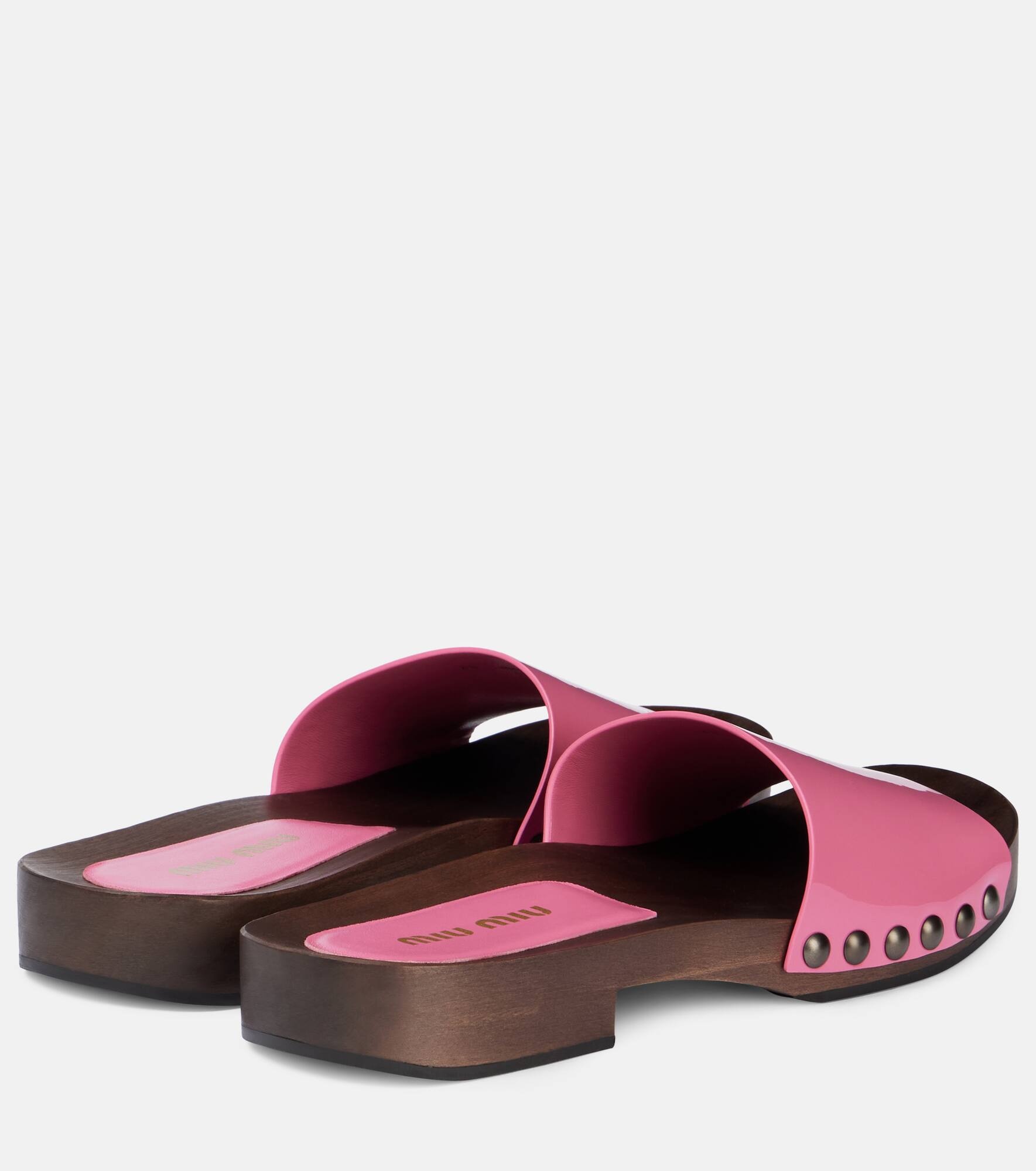 Patent leather clogs - 2