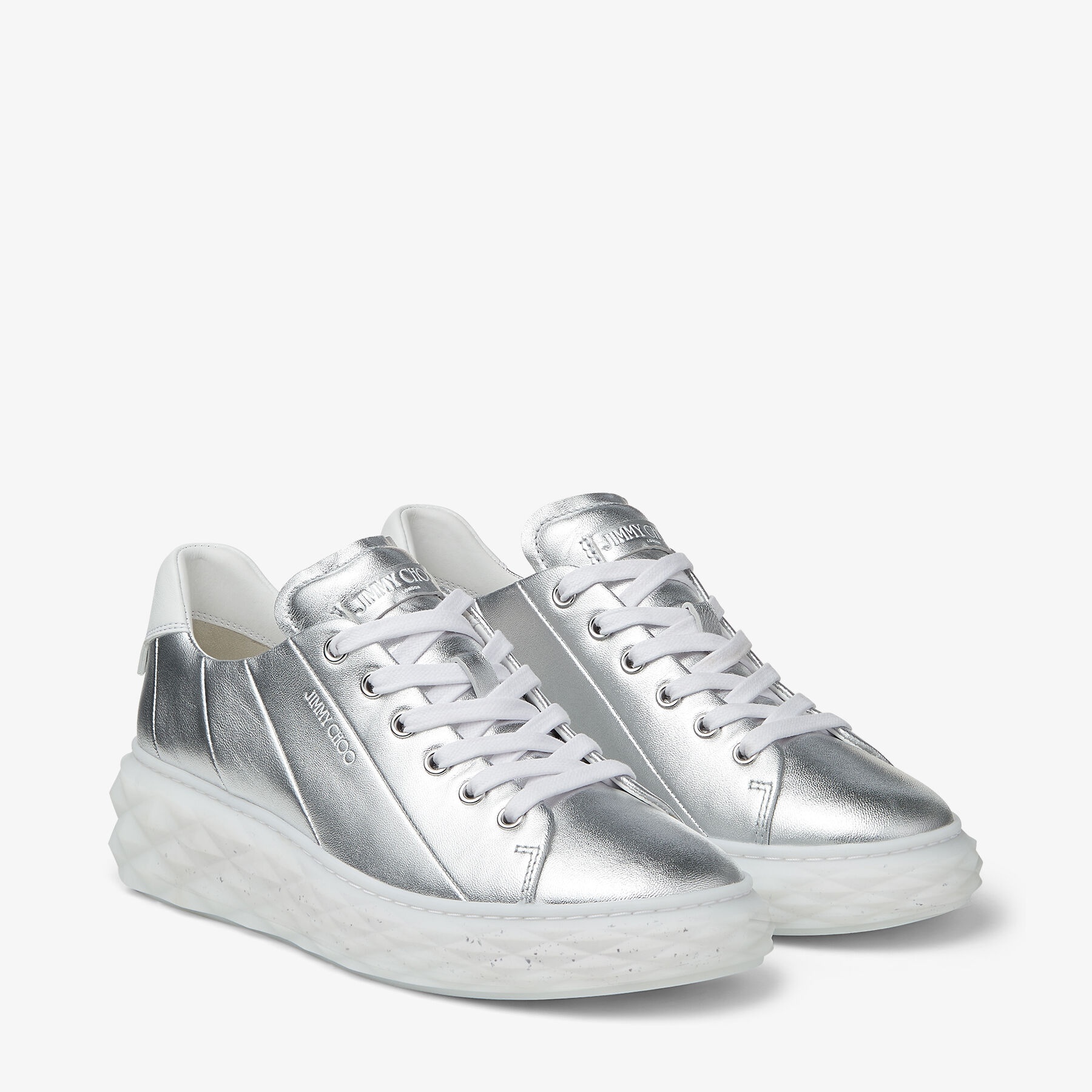 Diamond Light Maxi/f
Metallic Nappa Low-Top Trainers with Platform Sole - 3