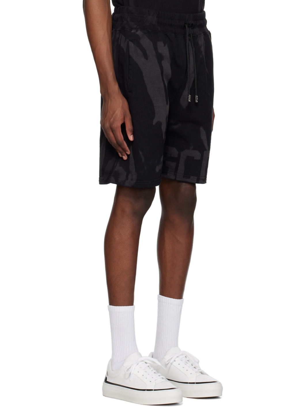 Black Printed Shorts - 2
