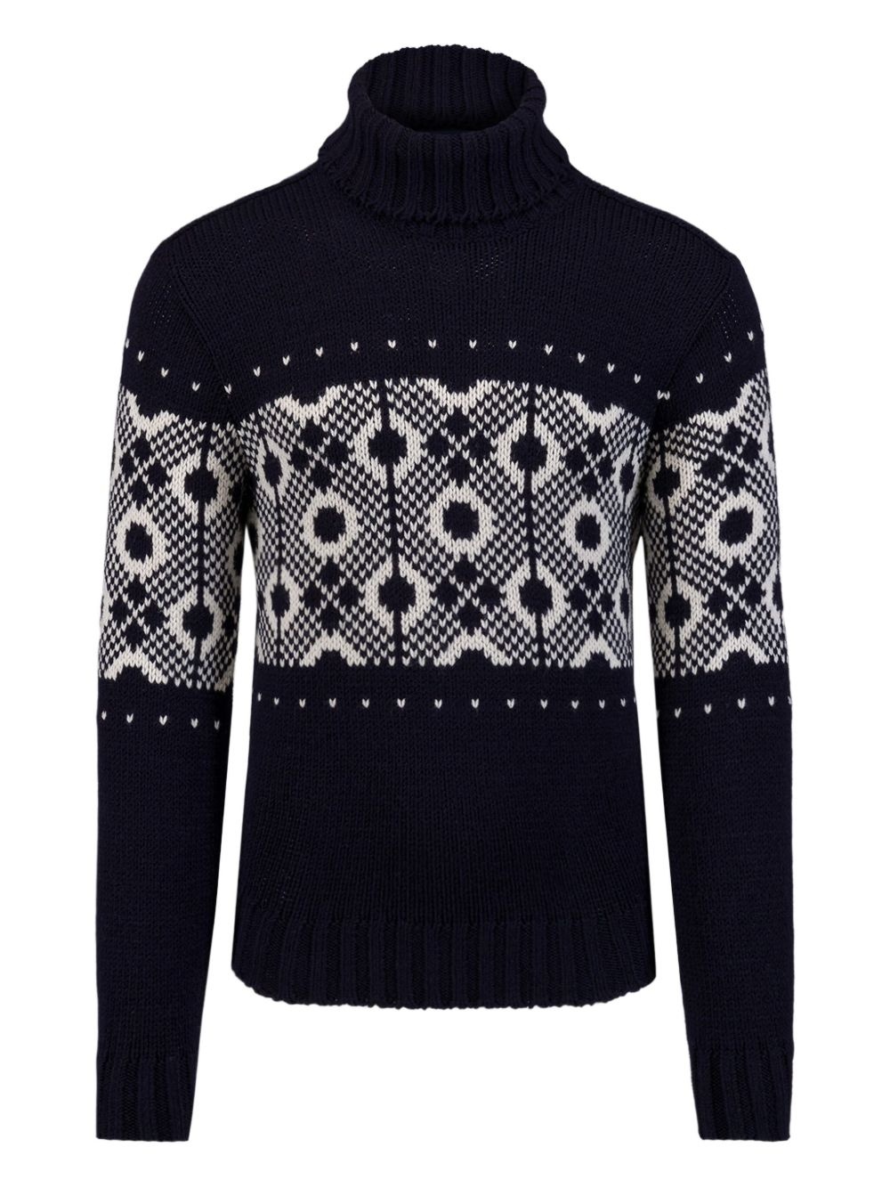 intarsia-knit jumper - 1