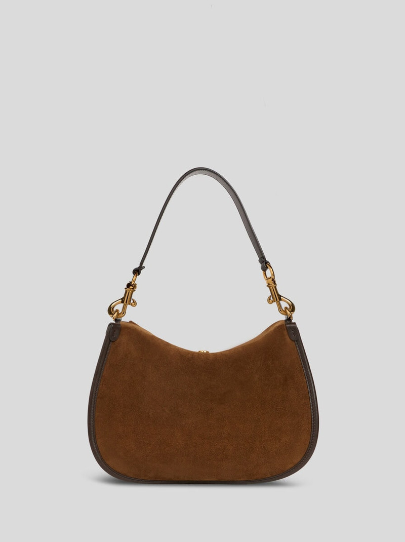 MEDIUM SUEDE PONY BAG WITH EMBROIDERY 3