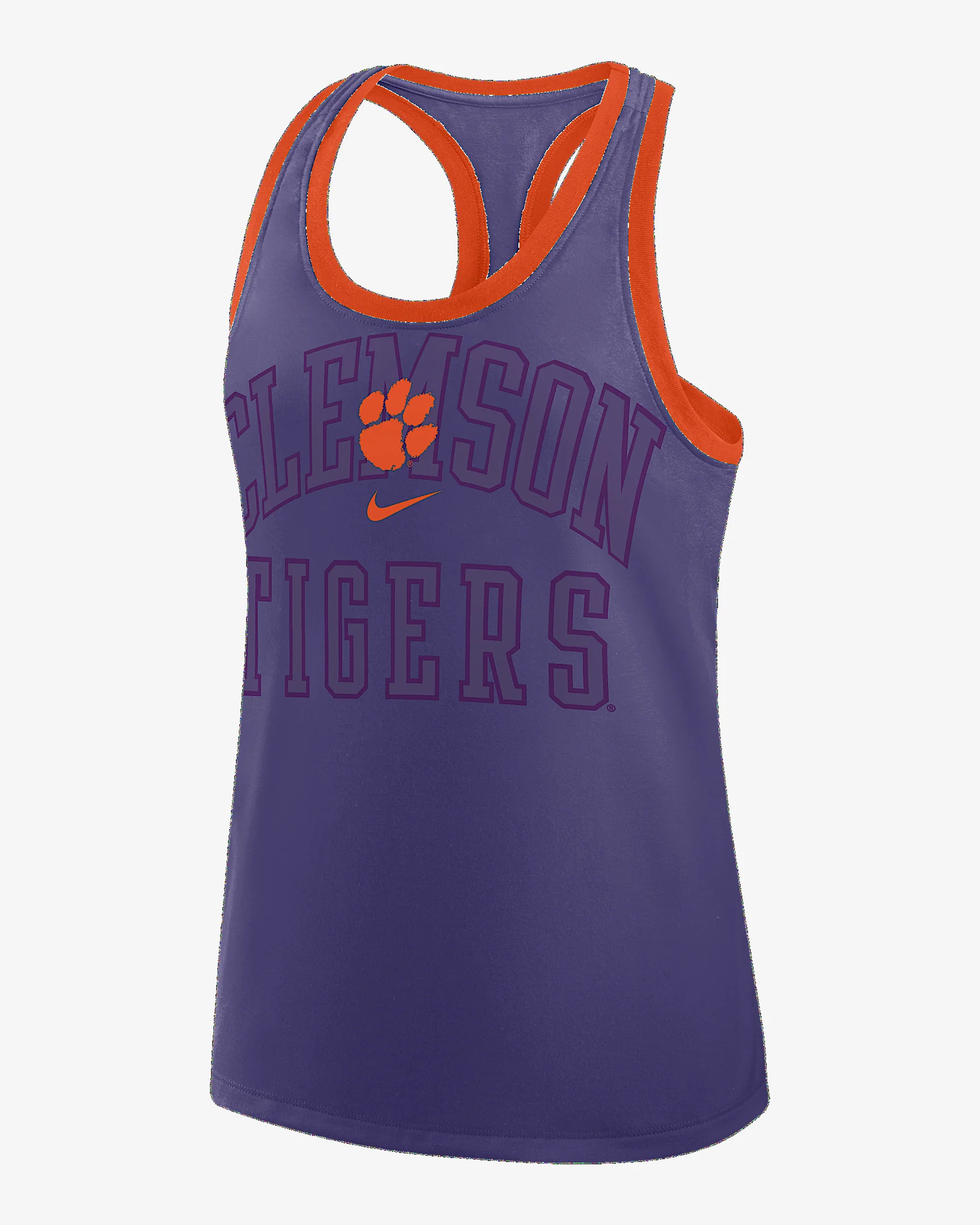 Clemson Primetime Shadow Women's Nike College Racerback Tank Top - 1