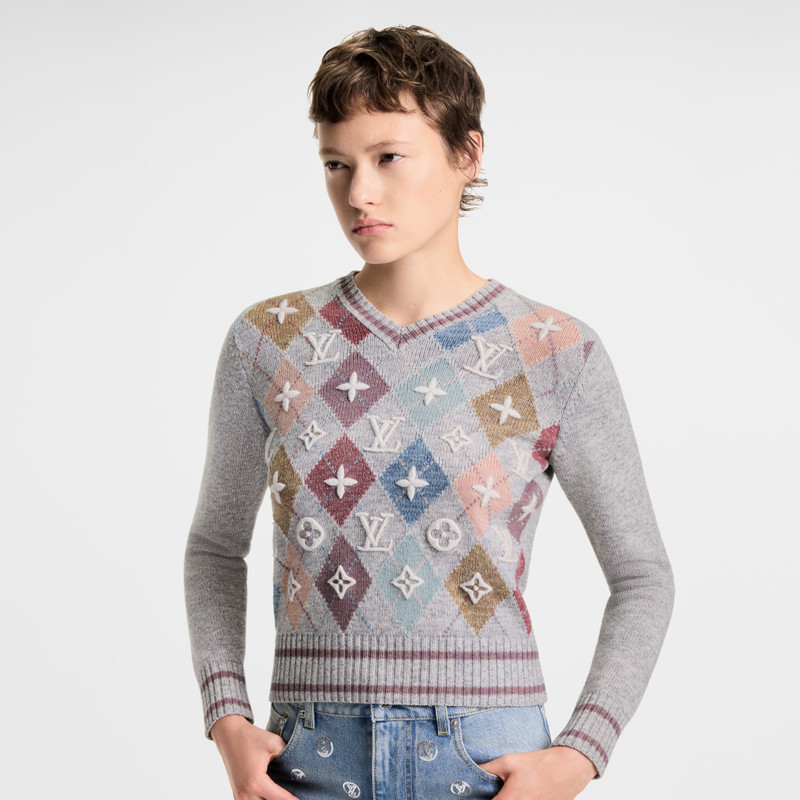 3D Signature Argyle Pullover 4