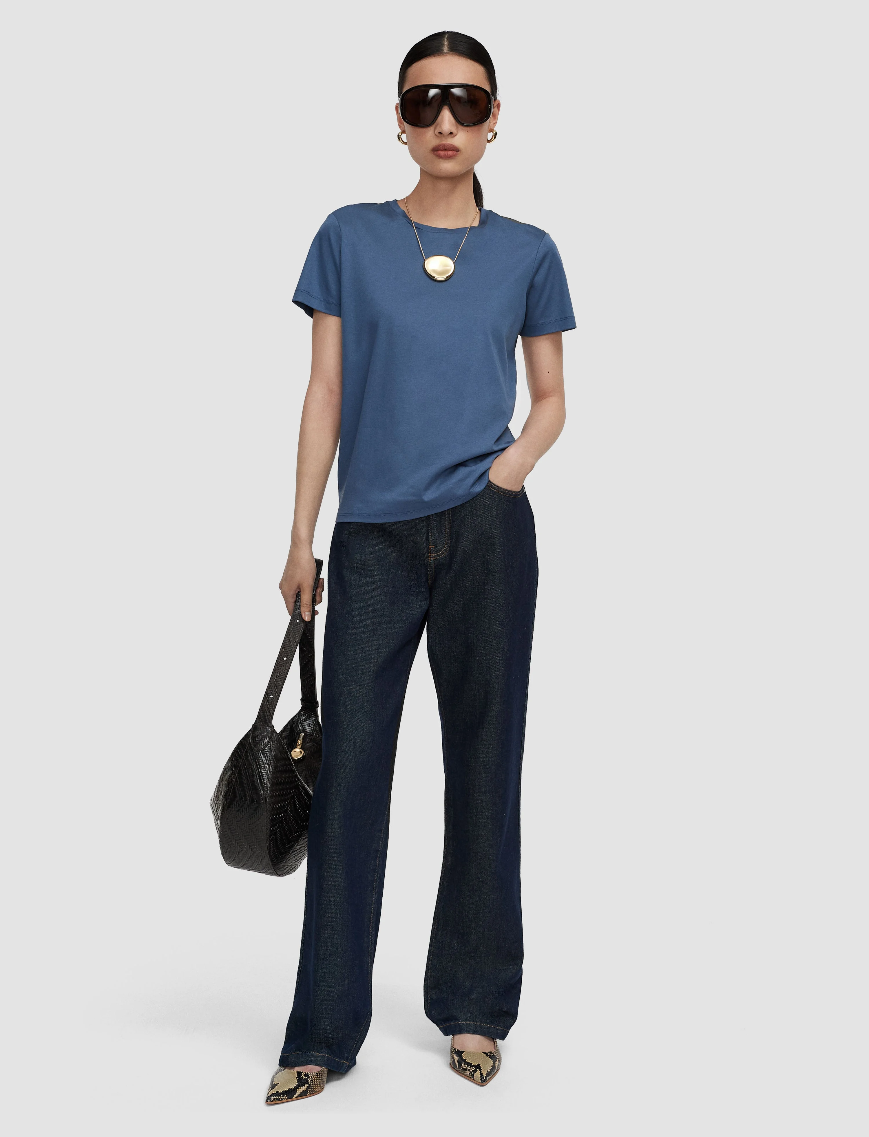 Livia Mercerised Cotton T-Shirt - 1