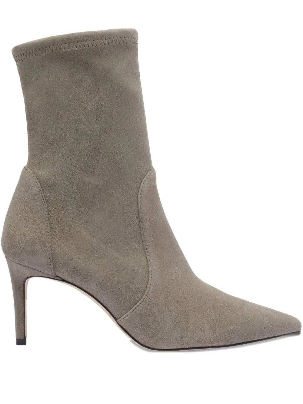 75mm suede heeled boots - 1