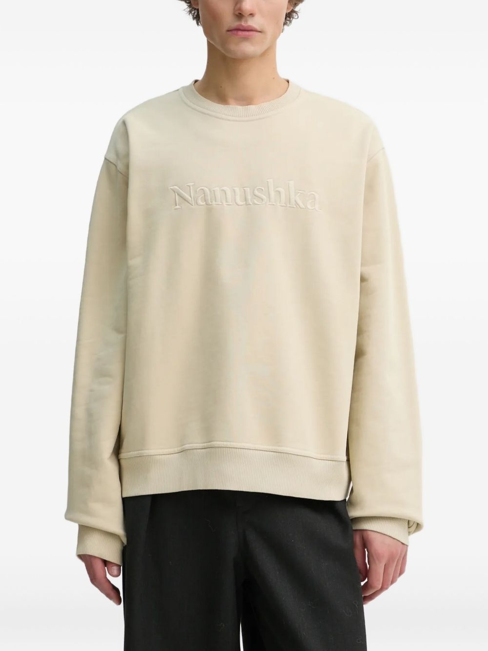logo-embroidered sweatshirt - 2