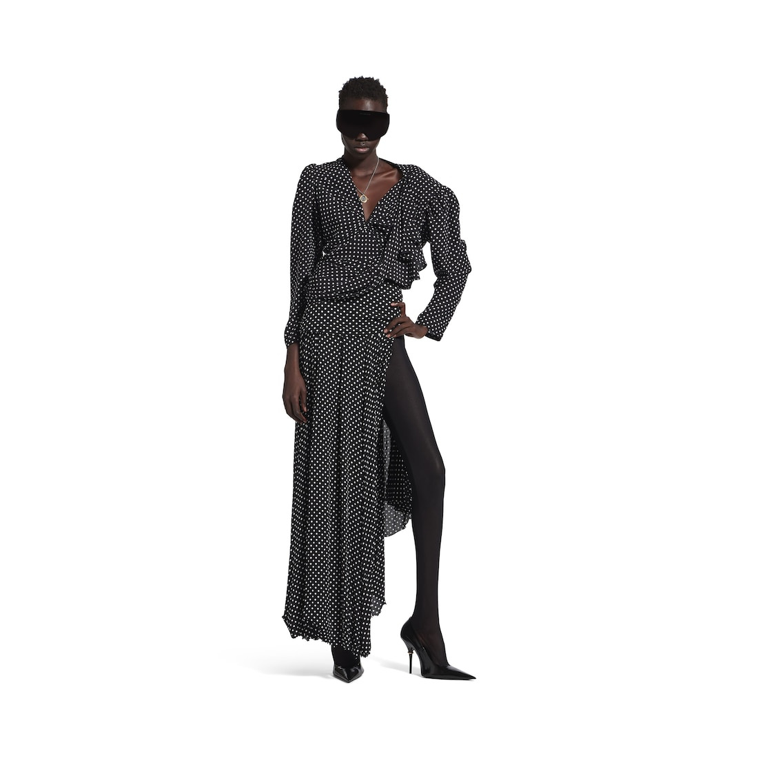 Women's Tucked-in Maxi Skirt in Black/ecru - 2