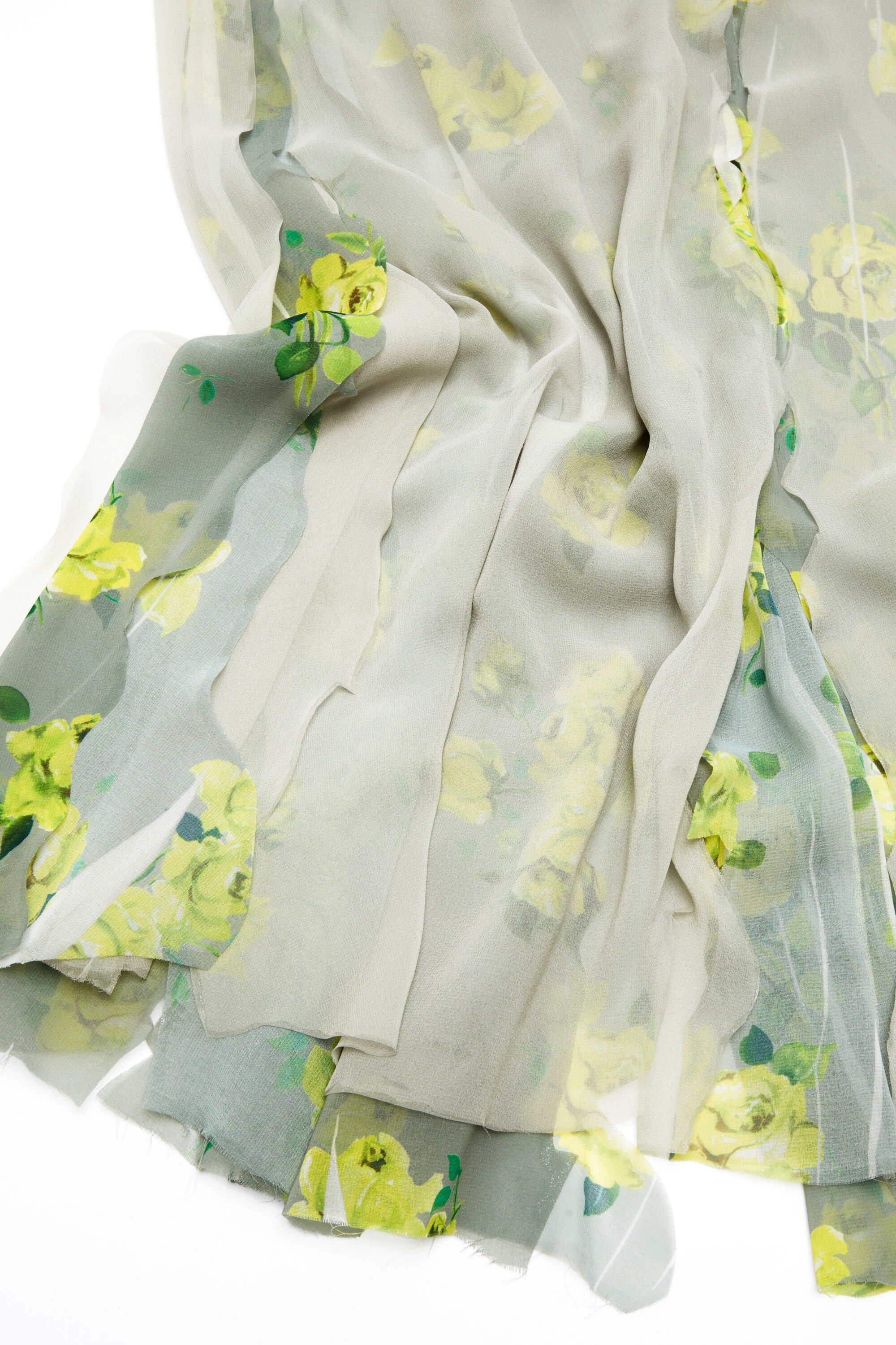 Layered dress - Yellow/grey - 6