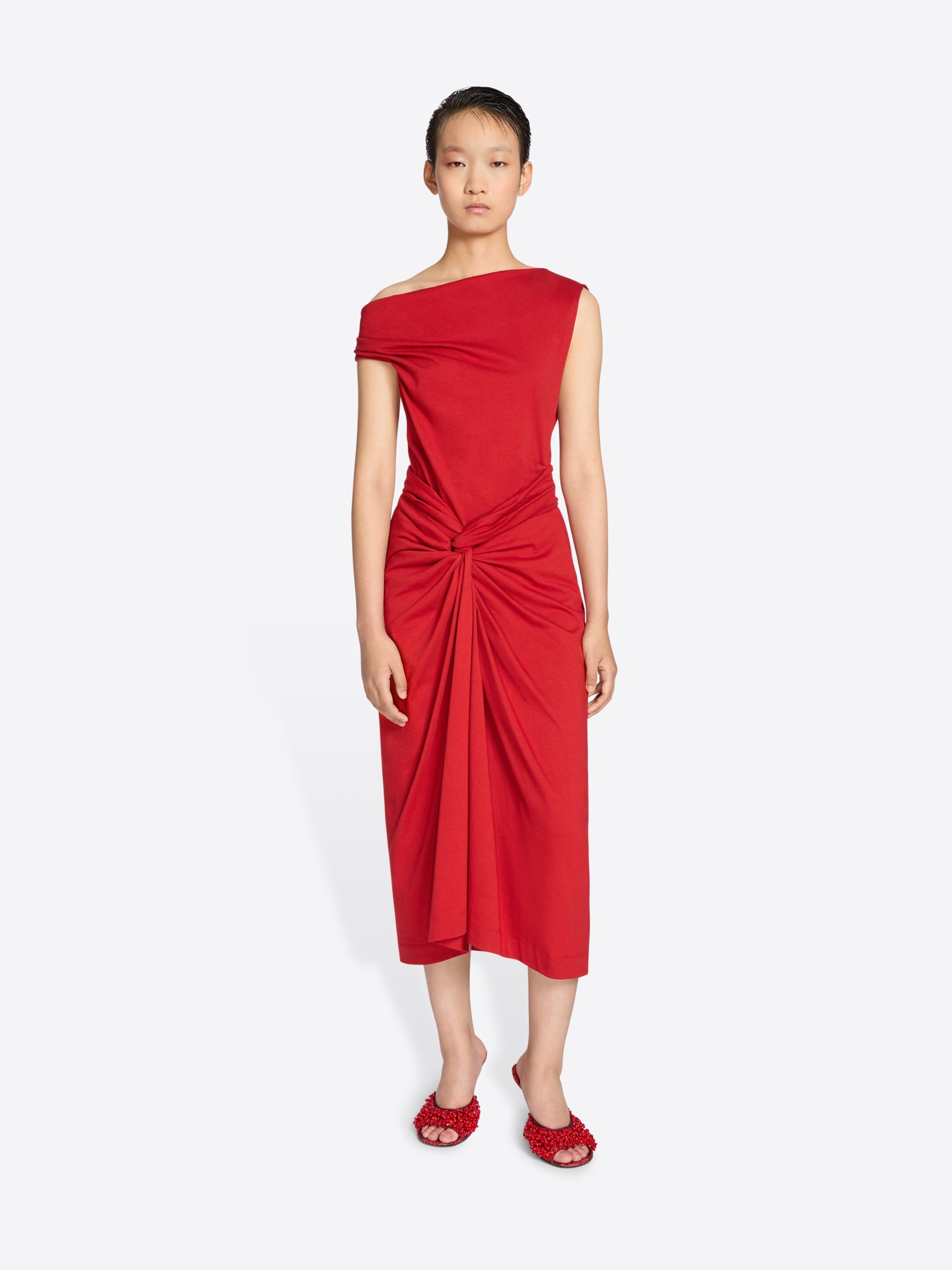 KNOTTED JERSEY SKIRT - 2