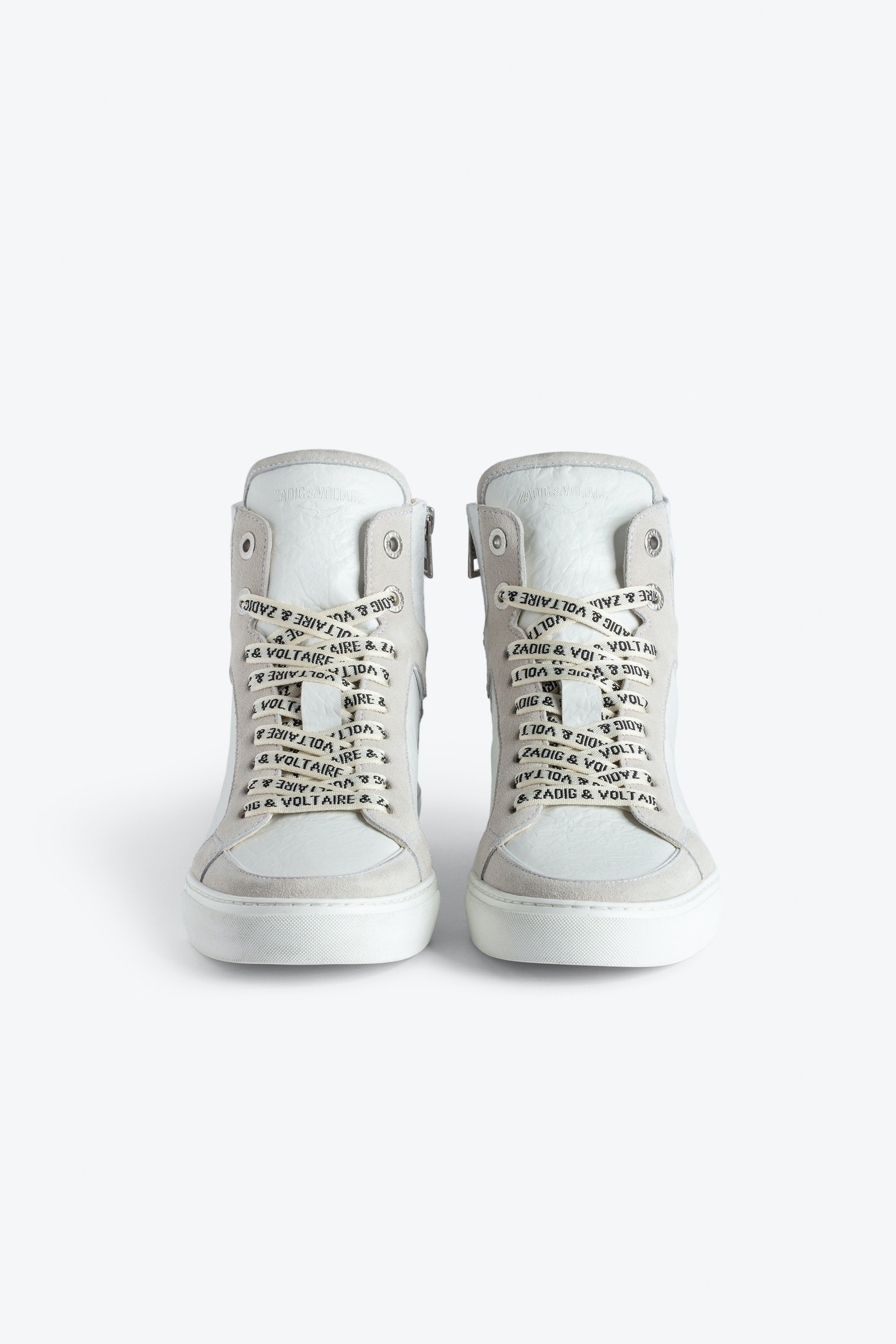 ZV1747 High Flash High-Top Crinkled Sneakers - 2