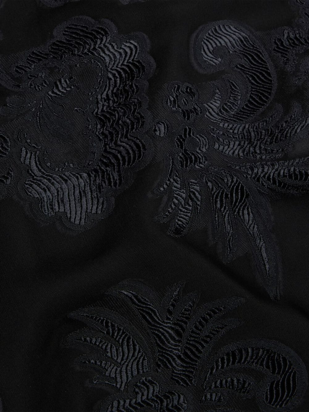 paisley-pattern chiffon blouse - 3