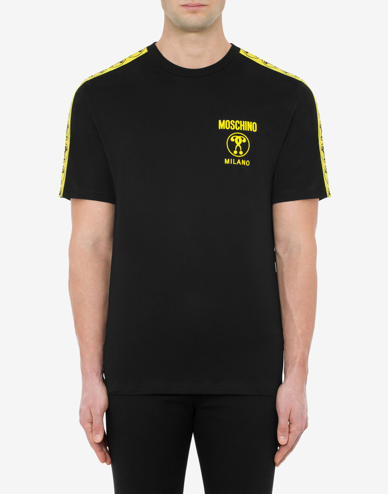 Moschino DOUBLE QUESTION MARK ORGANIC JERSEY T-SHIRT outlook