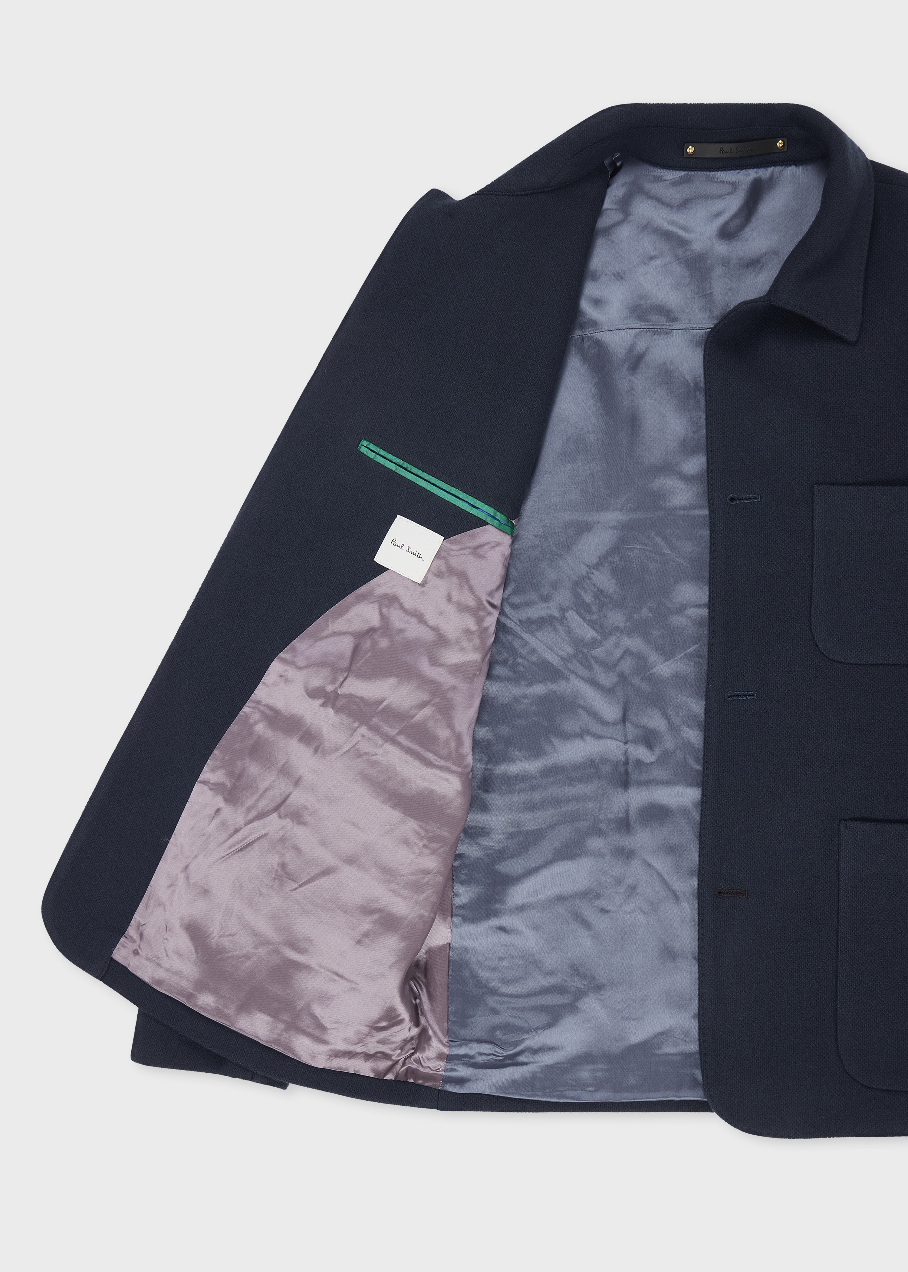 Navy Extra-Fine Wool Work Jacket - 2