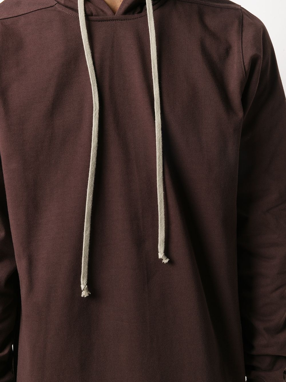 longline drawstring hoodie - 5