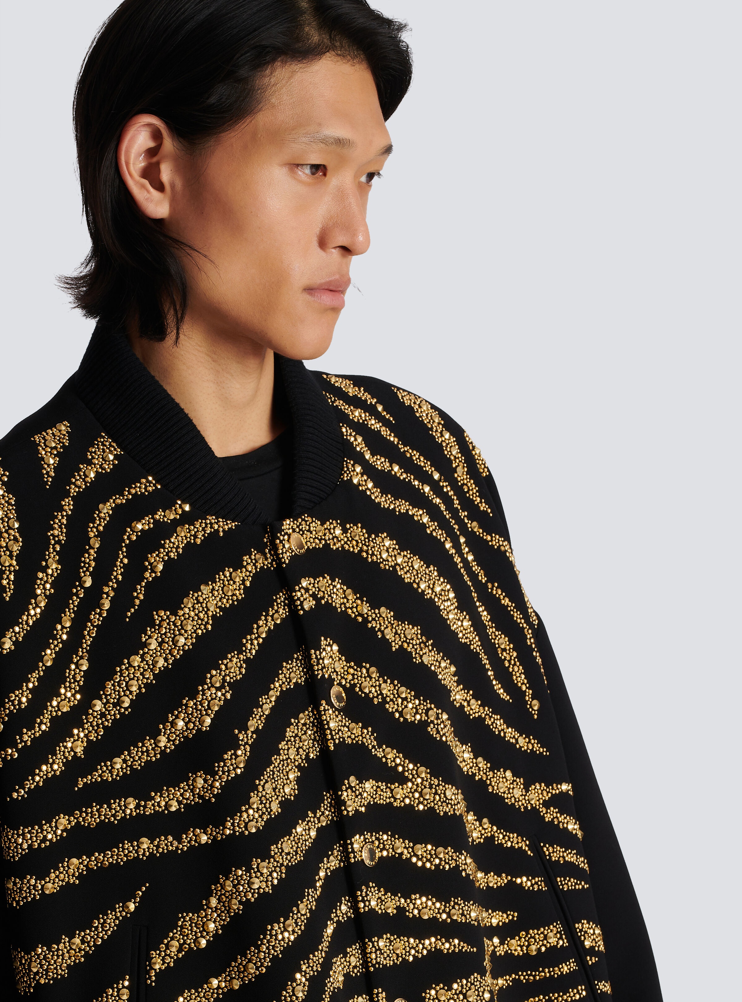 Zebra pattern bomber jacket - 7
