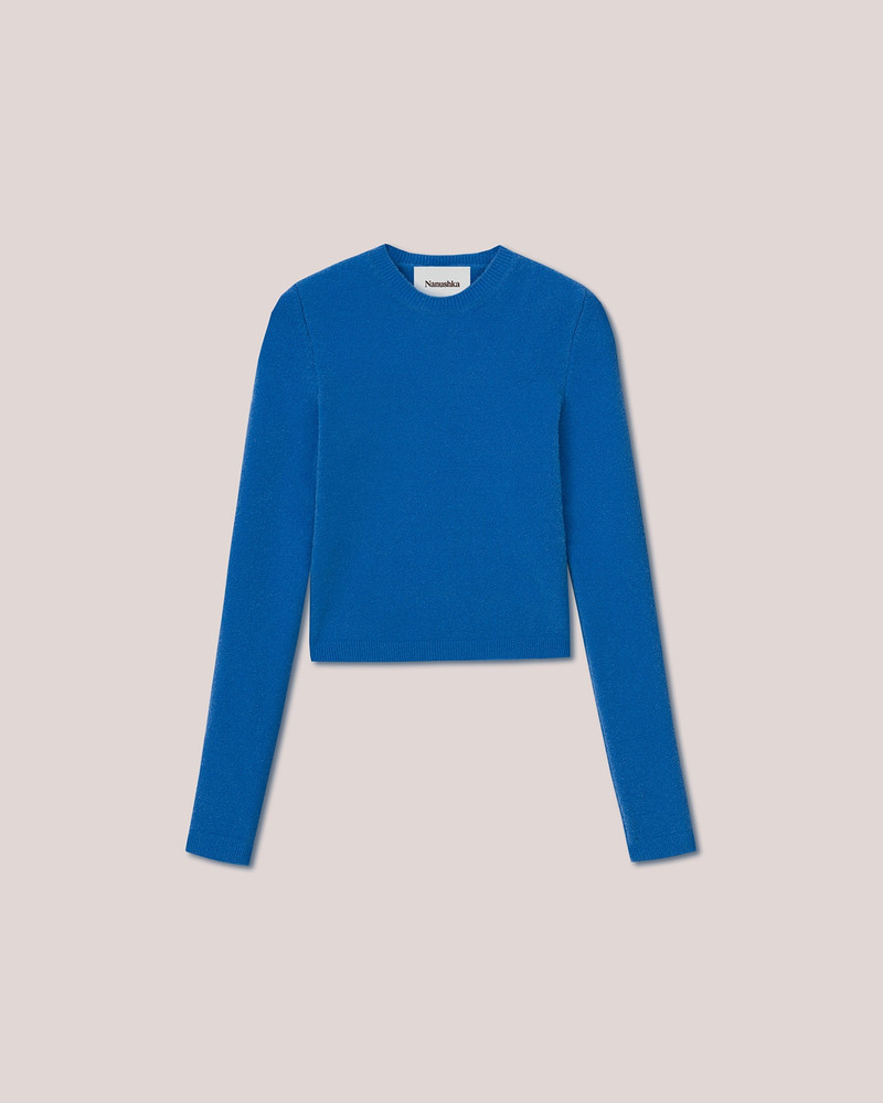 TAMA - Slim fit crew neck sweater - Blue 1