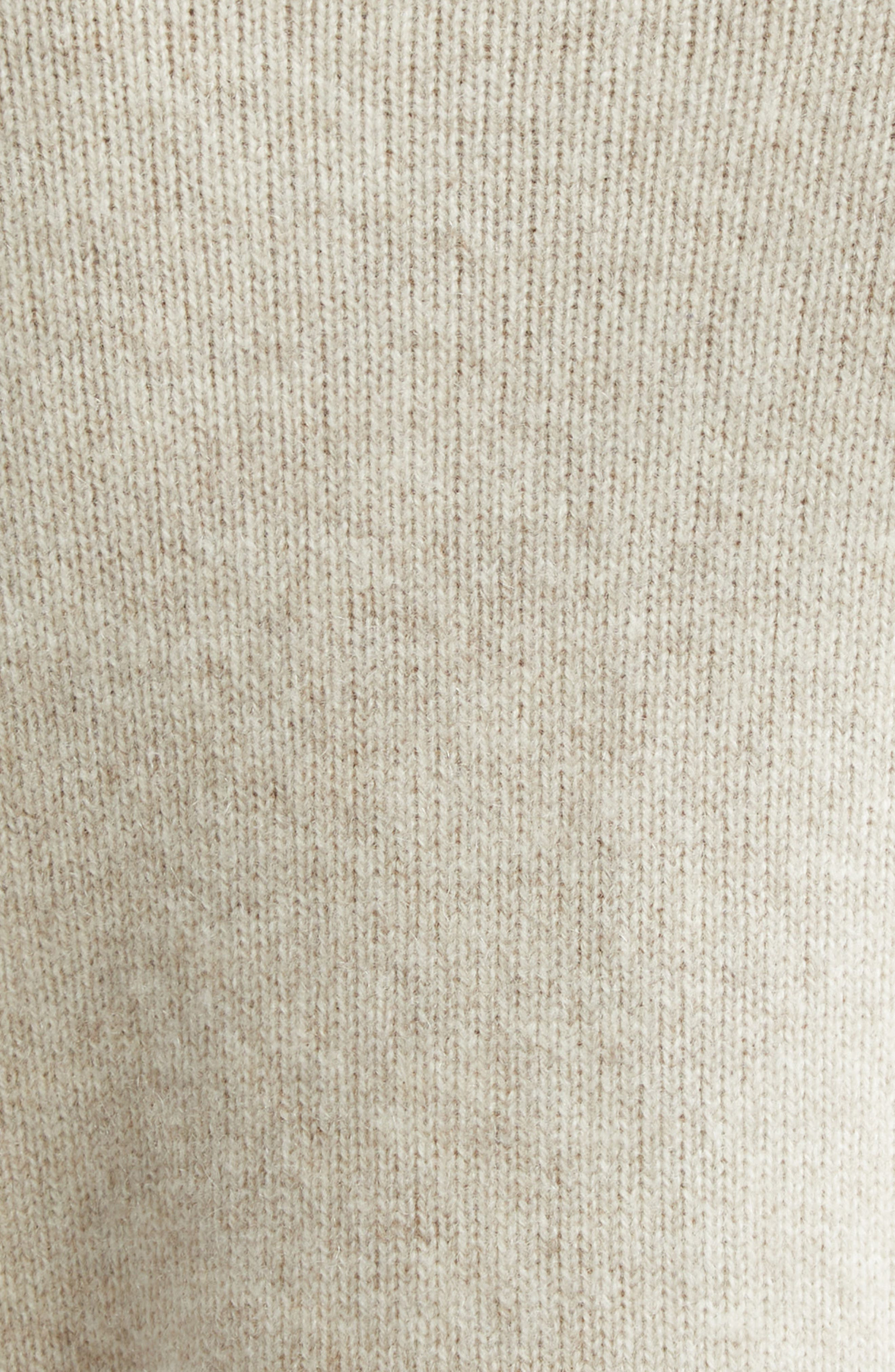 LOULOU DE SAISON Zephir Crop Cashmere Cardigan in Beige Melange at Nordstrom - 6