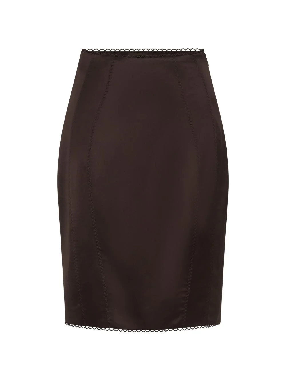 Dayane lace-trim midi skirt - 1