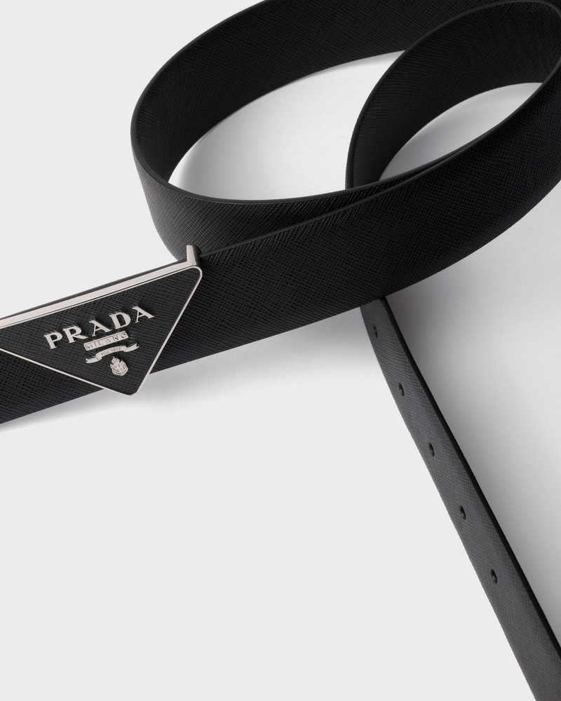 Prada Saffiano belt buckle outlook