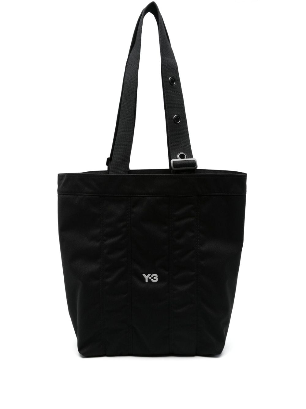 logo-embroidered tote bag - 1