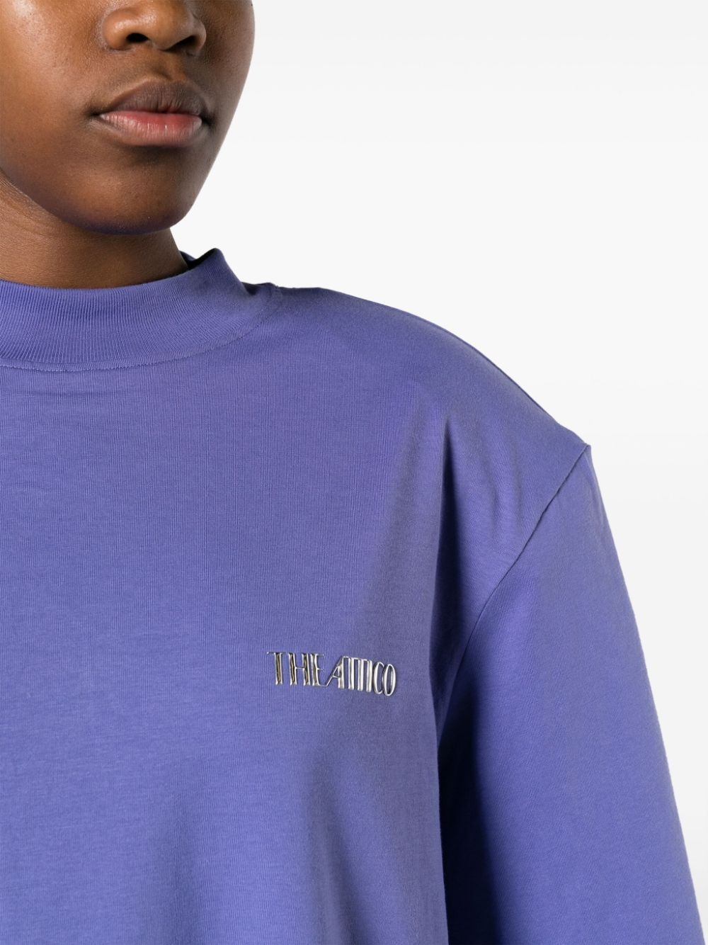 Kilie shoulder-pads cotton T-shirt - 5
