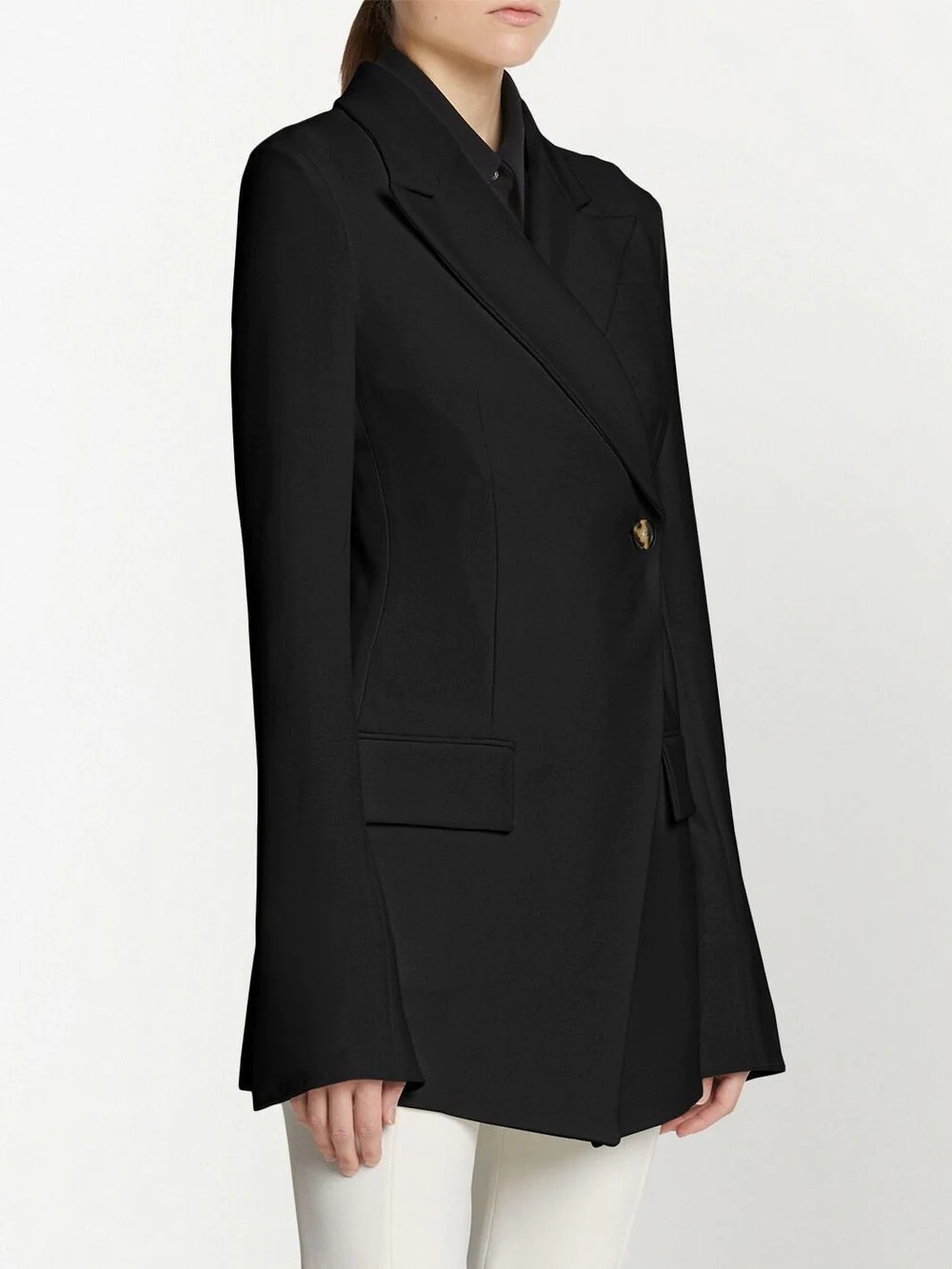 double-breasted peak-lapel blazer - 3