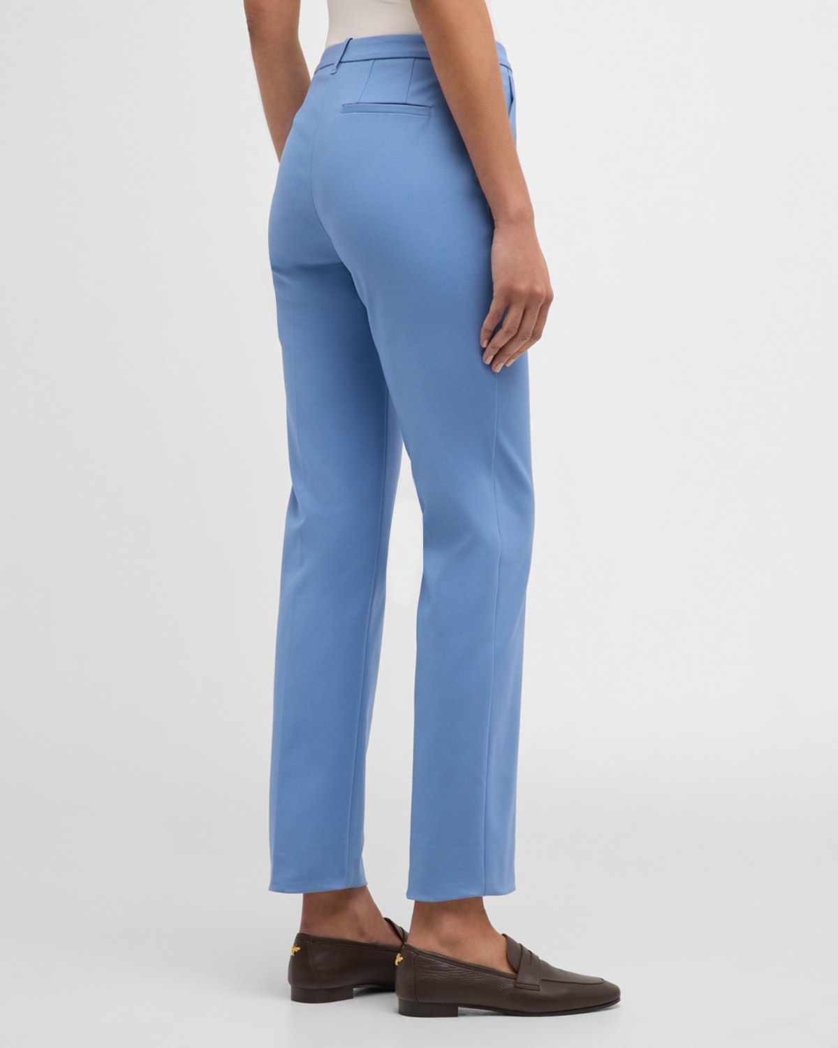 Cropped Straight-Leg Cotton Couture Trousers - 6