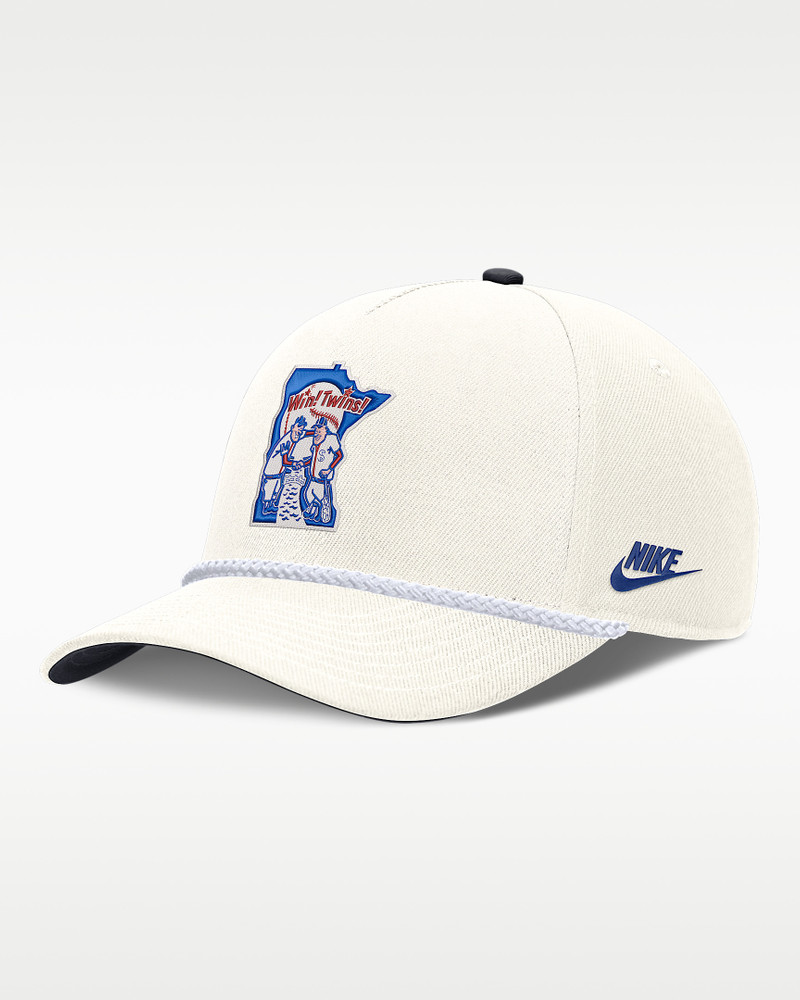 Minnesota Twins 1965 Cooperstown Rise Men's Nike MLB Structured Adjustable Hat 1