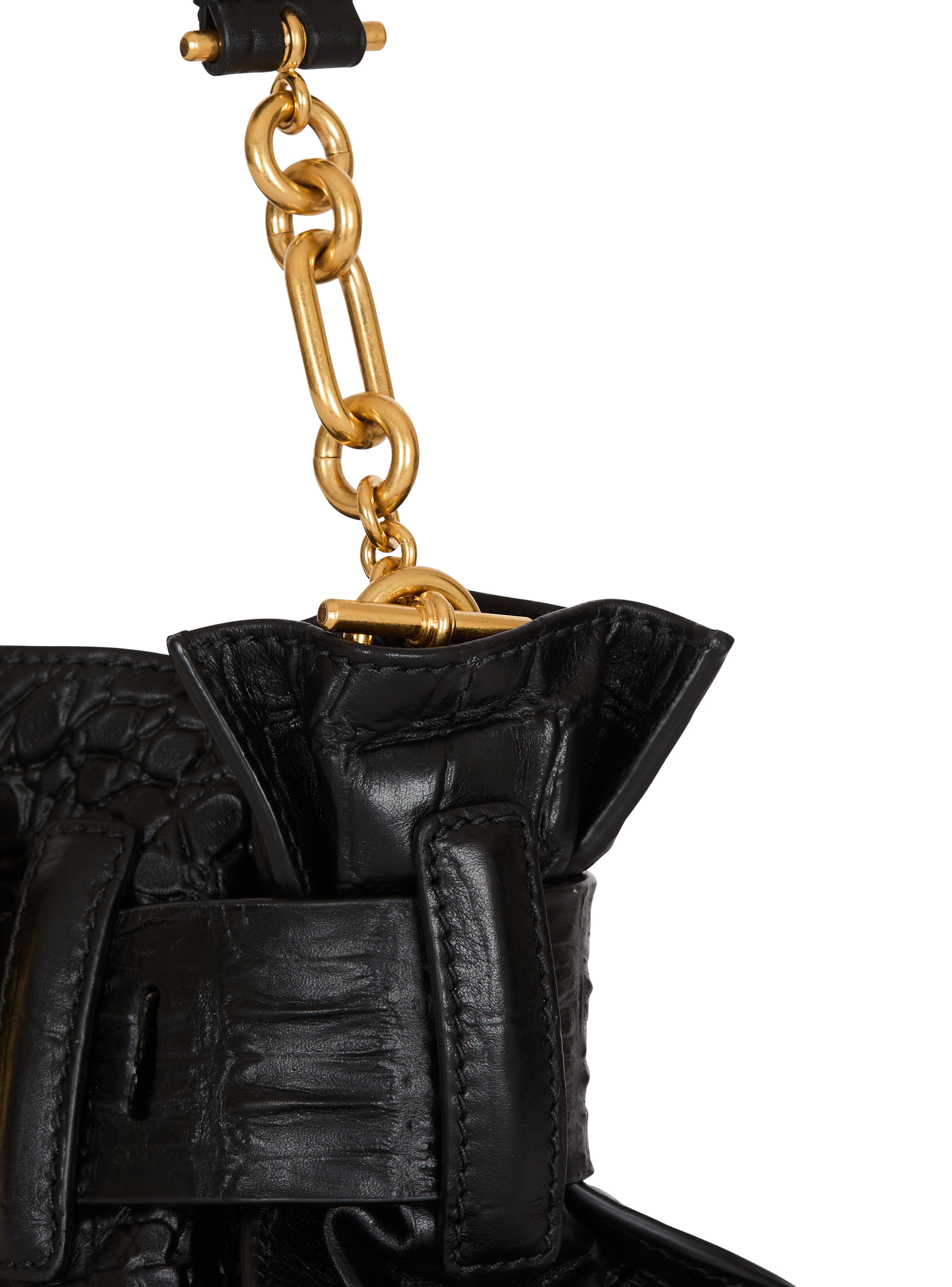Mini Anthem bag in embossed crocodile-print calfskin - 5