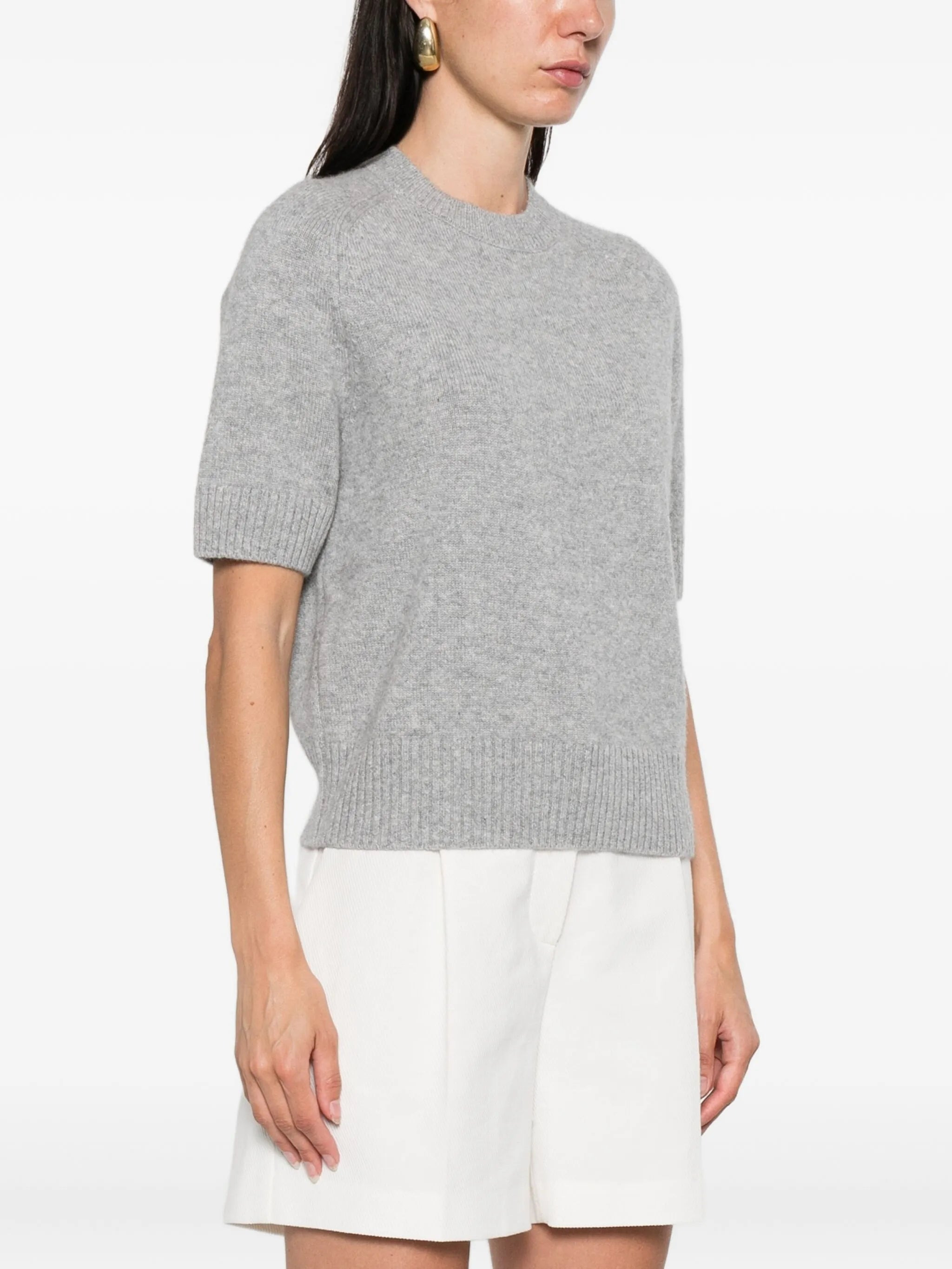 Anine Bing Short-sleeve Cashmere Sweater - 4