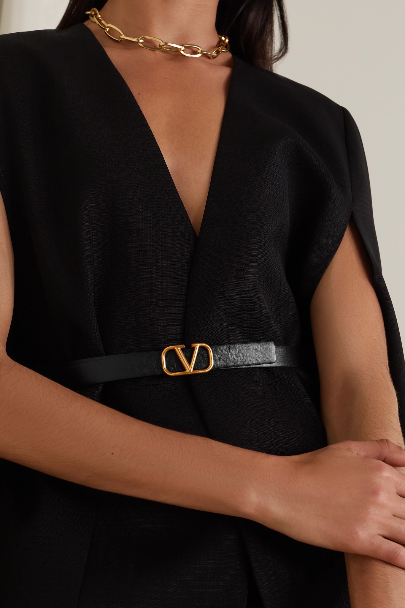 Valentino Garavani VLOGO reversible leather belt - 2