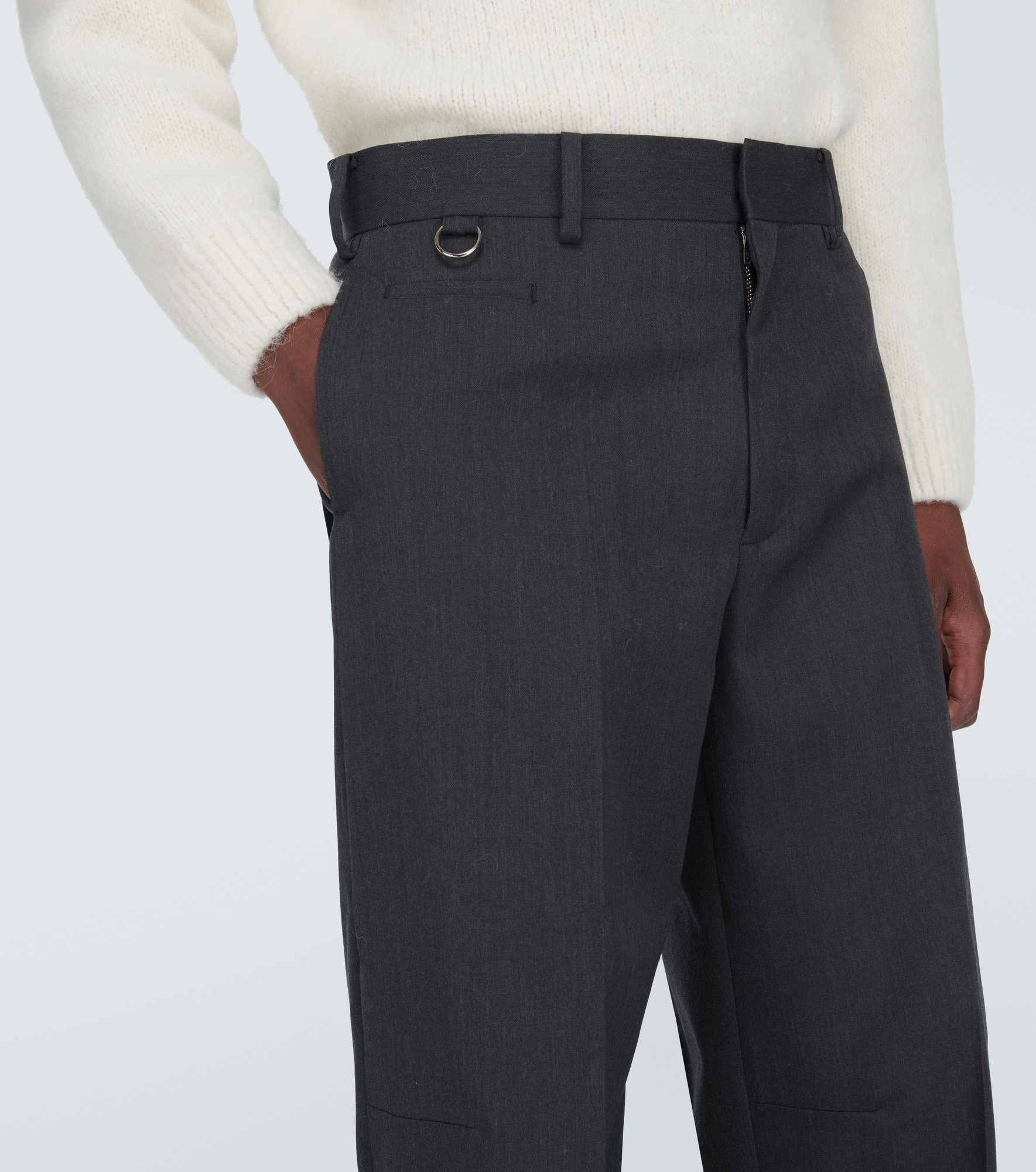 Wool straight pants - 5