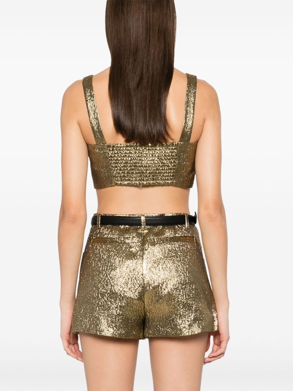metallic jacquard top - 4