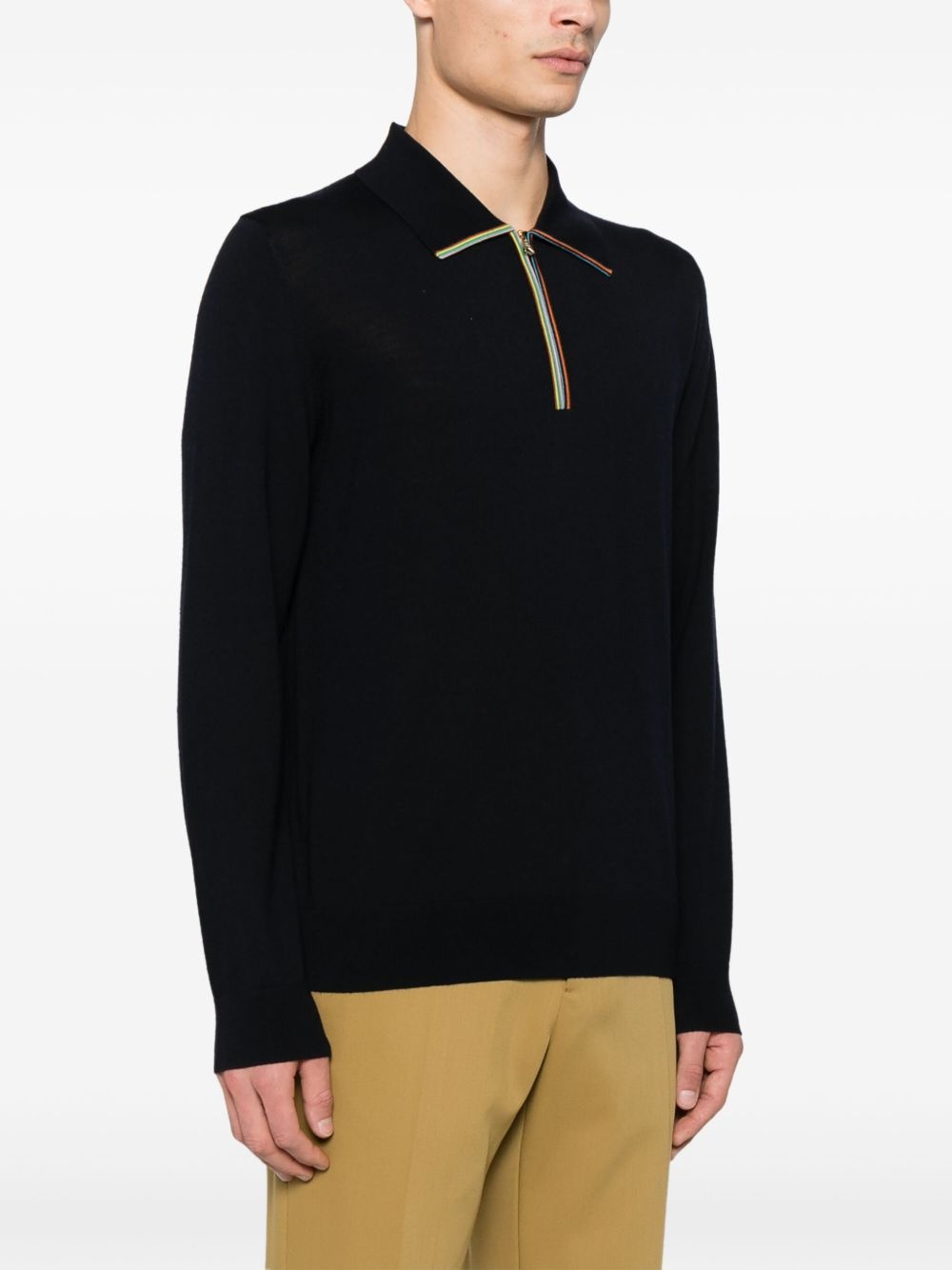 Artist-stripe detailed polo shirt - 3