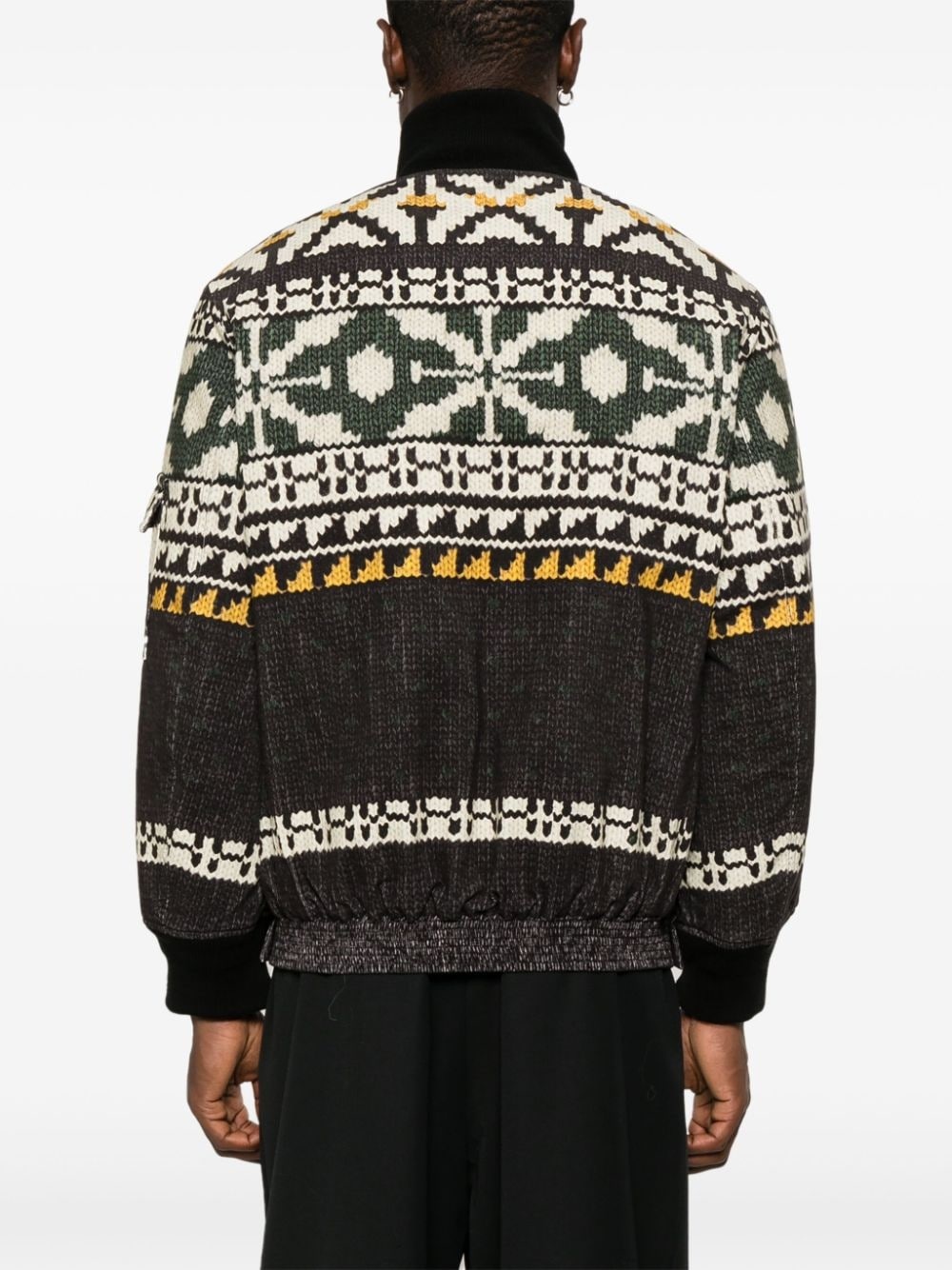 fair isle-print jacket - 4