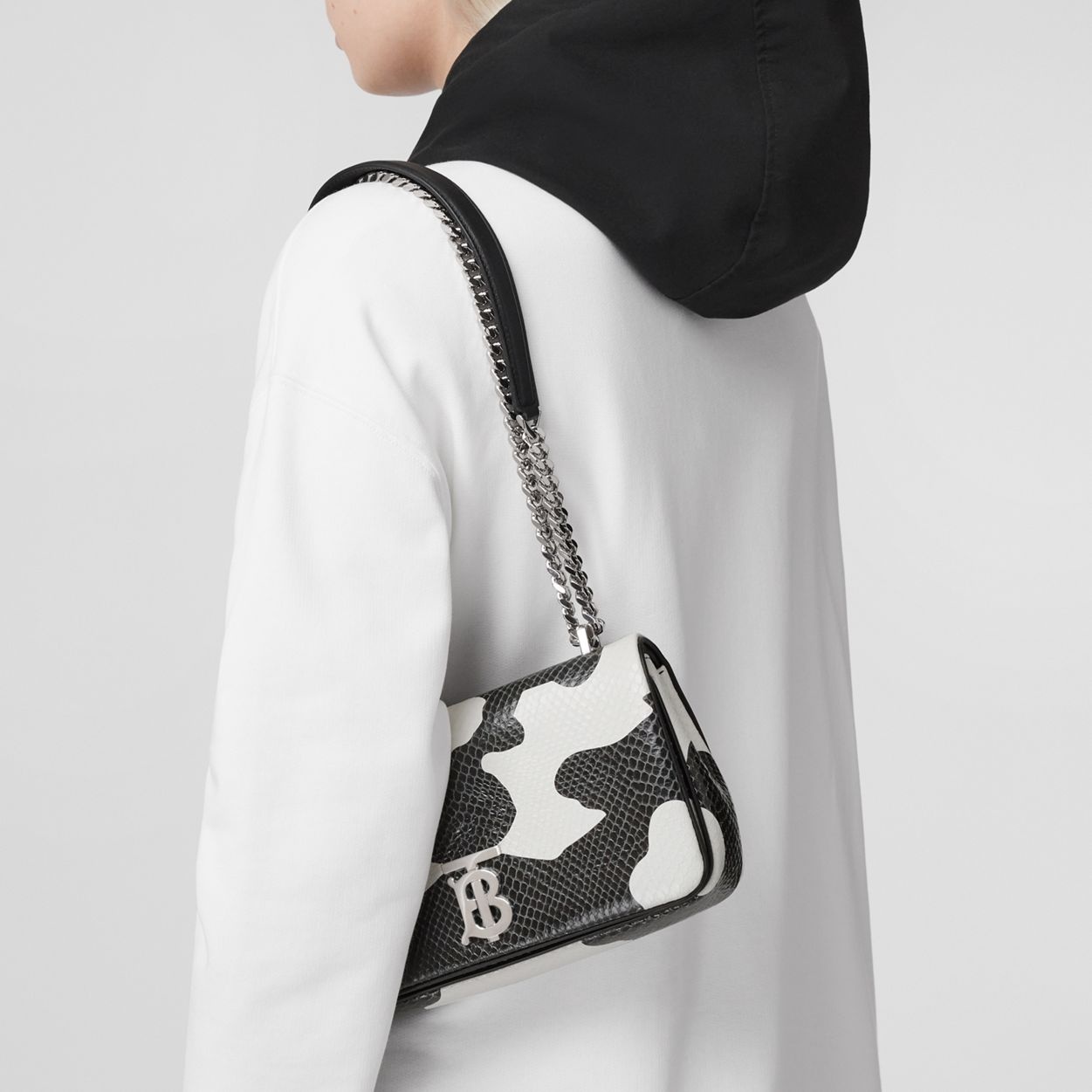 Small Cow Print Embossed Leather Lola Bag - 3