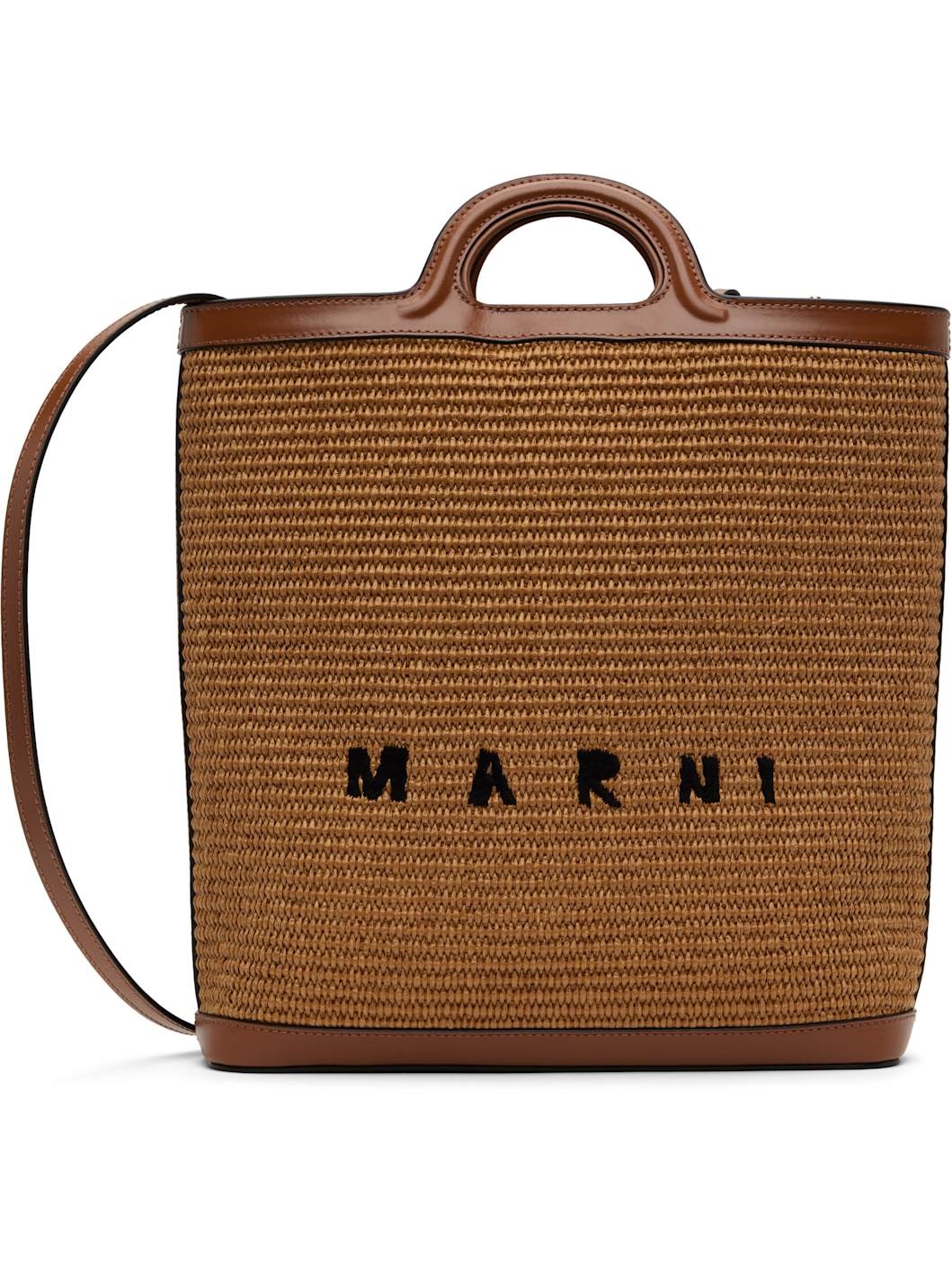 Brown Tropicalia Tote - 1